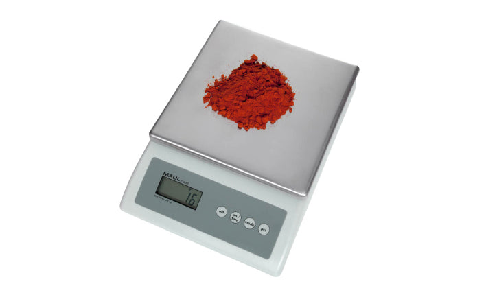 MAUL Küchenwaage MAULcount – 10 kg, 1 g, Tara, Zählfunktion, Justierfunktion, Auto-Off, Netzteil, 9 V, Grau