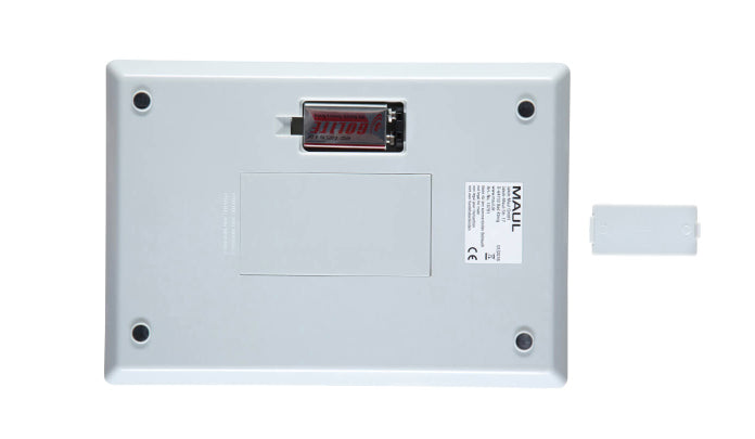 MAUL Küchenwaage MAULcount – 10 kg, 1 g, Tara, Zählfunktion, Justierfunktion, Auto-Off, Netzteil, 9 V, Grau