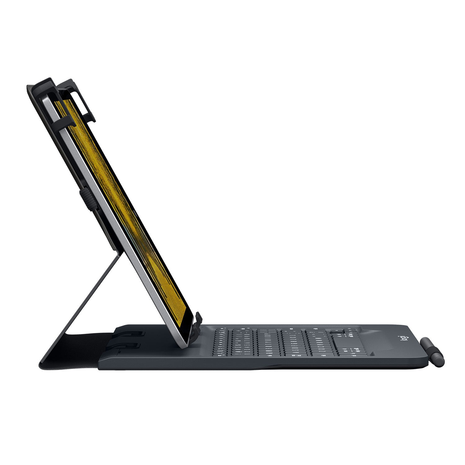 Logitech Tastatur-Case für Tablets 9–10" – Bluetooth, QWERTY (ES), spritzwassergeschützt – Schwarz