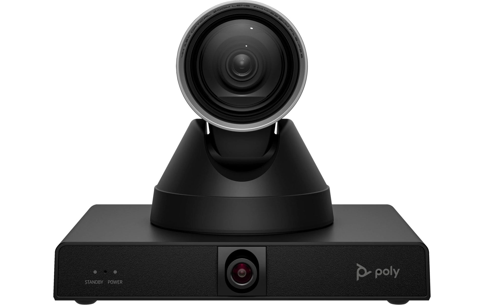 Poly Studio E60 – Videokonferenzsystem – 4K, optischer 12× Zoom, 107° Sichtfeld, Ethernet/PoE, für Microsoft Teams, Schwarz