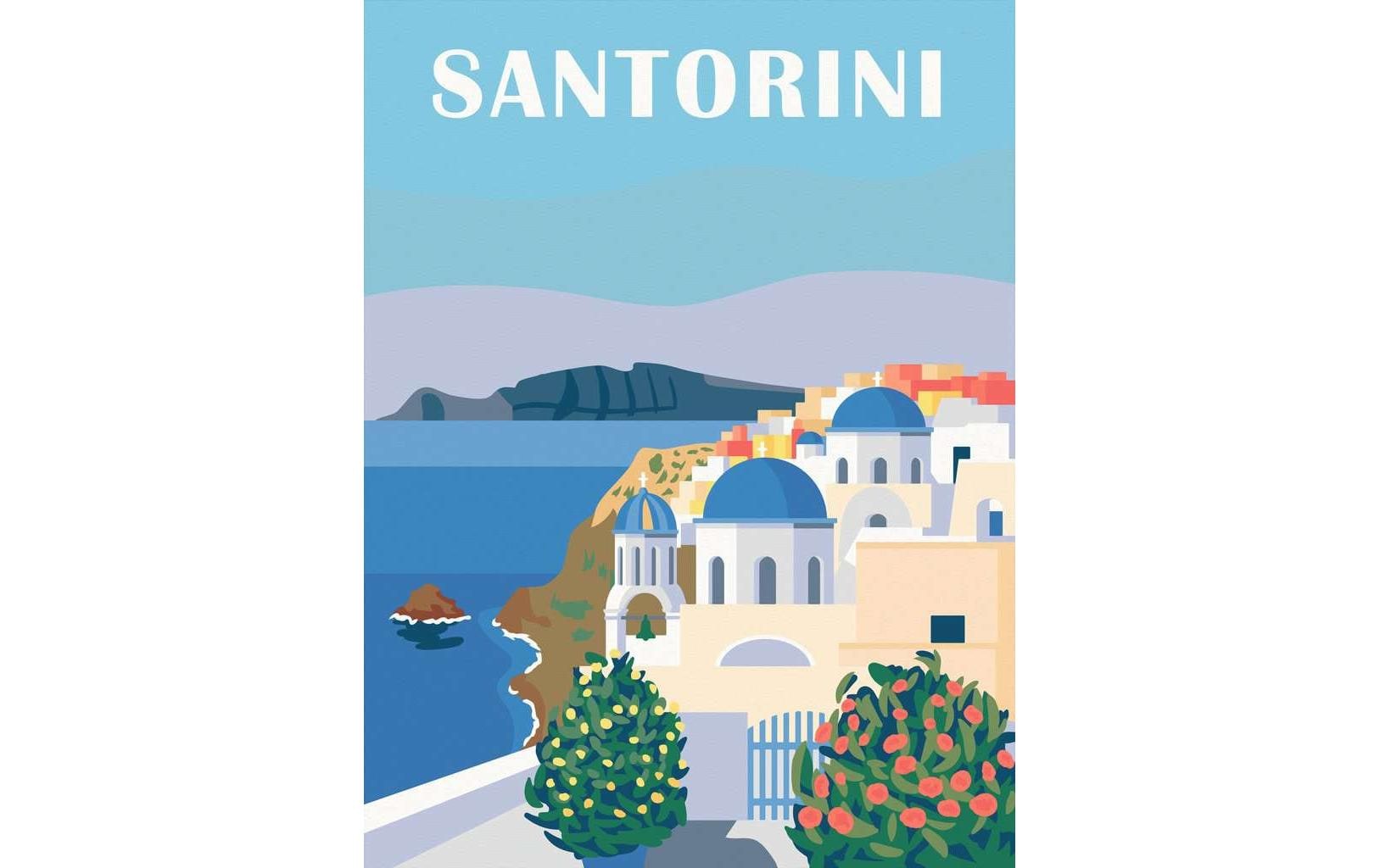 Ravensburger Malen nach Zahlen Set Shades of Santorini – ab 12 Jahren – 1 Bild