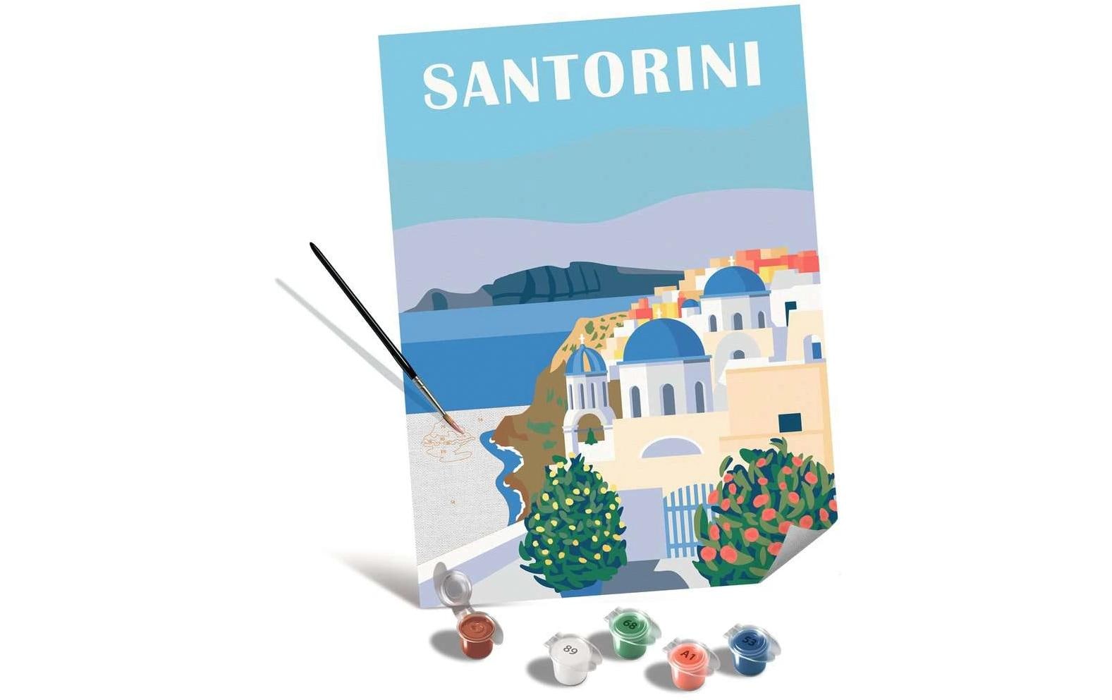 Ravensburger Malen nach Zahlen Set Shades of Santorini – ab 12 Jahren – 1 Bild