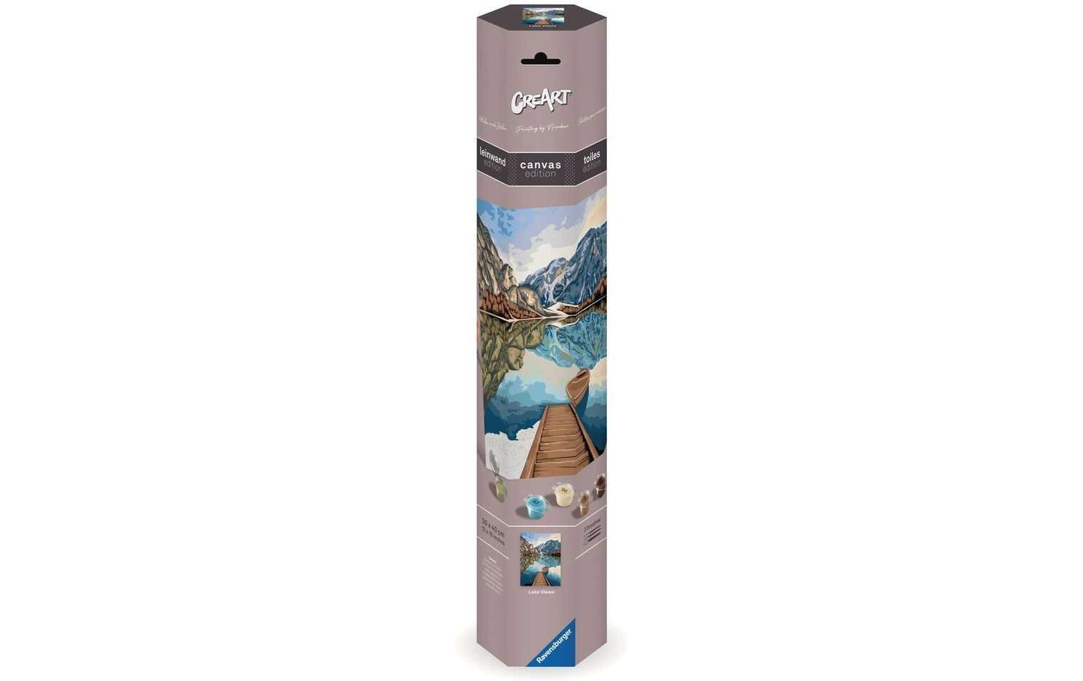 Ravensburger CreArt – Malen-nach-Zahlen-Set – Lake Views – ab 12 Jahren