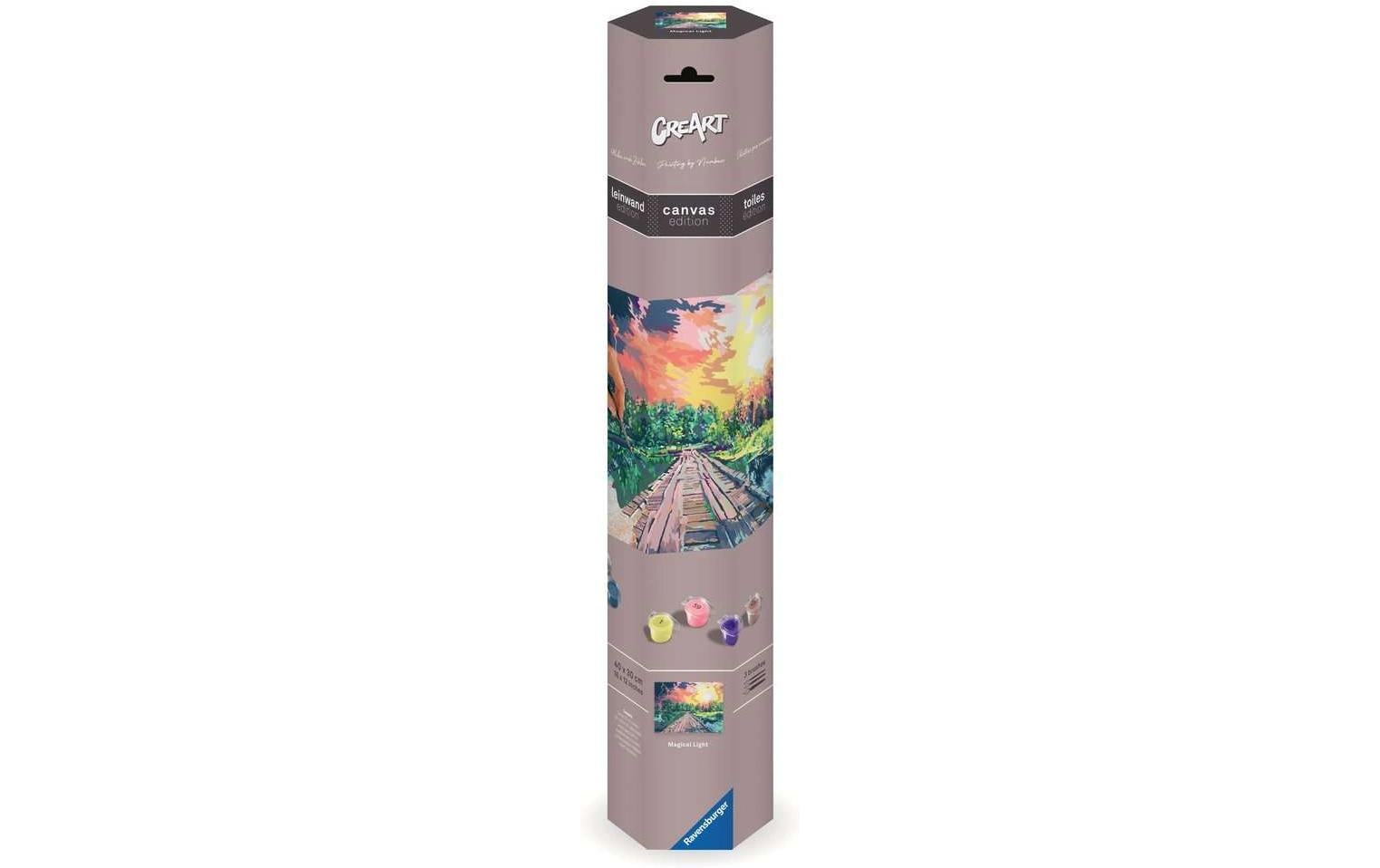 Ravensburger CreArt Magical Light – Malen-nach-Zahlen-Set – Landschaft / Natur – ab 14 Jahren