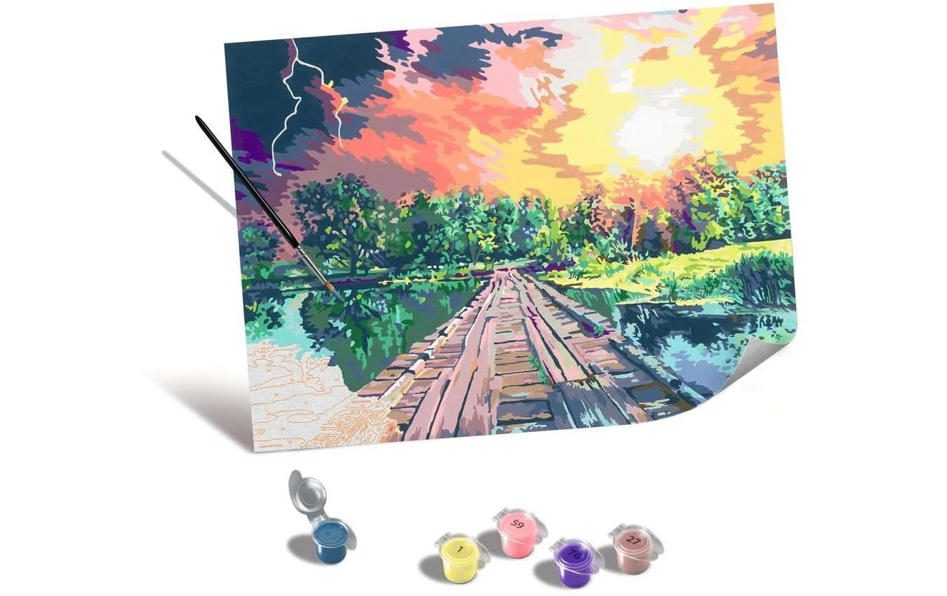 Ravensburger CreArt Magical Light – Malen-nach-Zahlen-Set – Landschaft / Natur – ab 14 Jahren