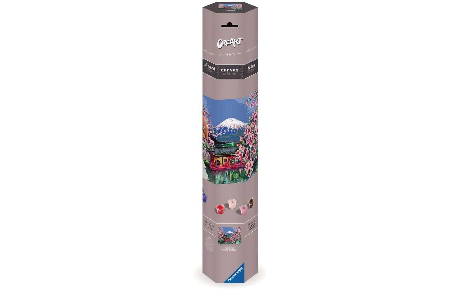 Ravensburger CreArt – Malen-nach-Zahlen-Set – Japanische Kirschblüte – 1-teilig – ab 14 Jahren