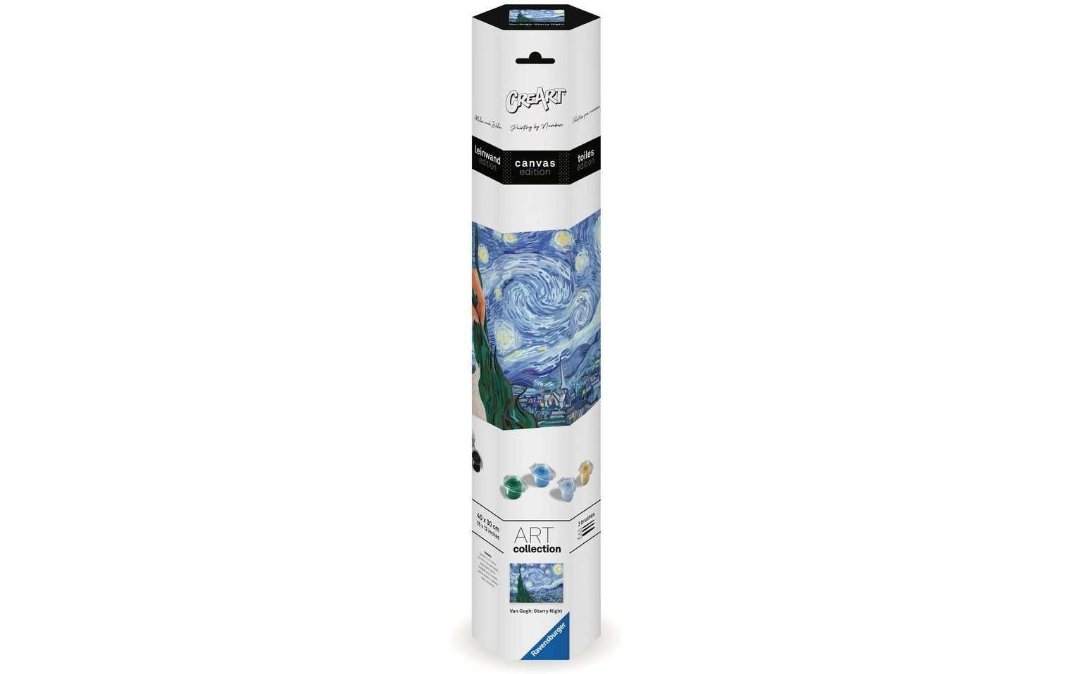 Ravensburger CreArt – Malen-nach-Zahlen-Set – Starry Night (Van Gogh) – ab 14 Jahren