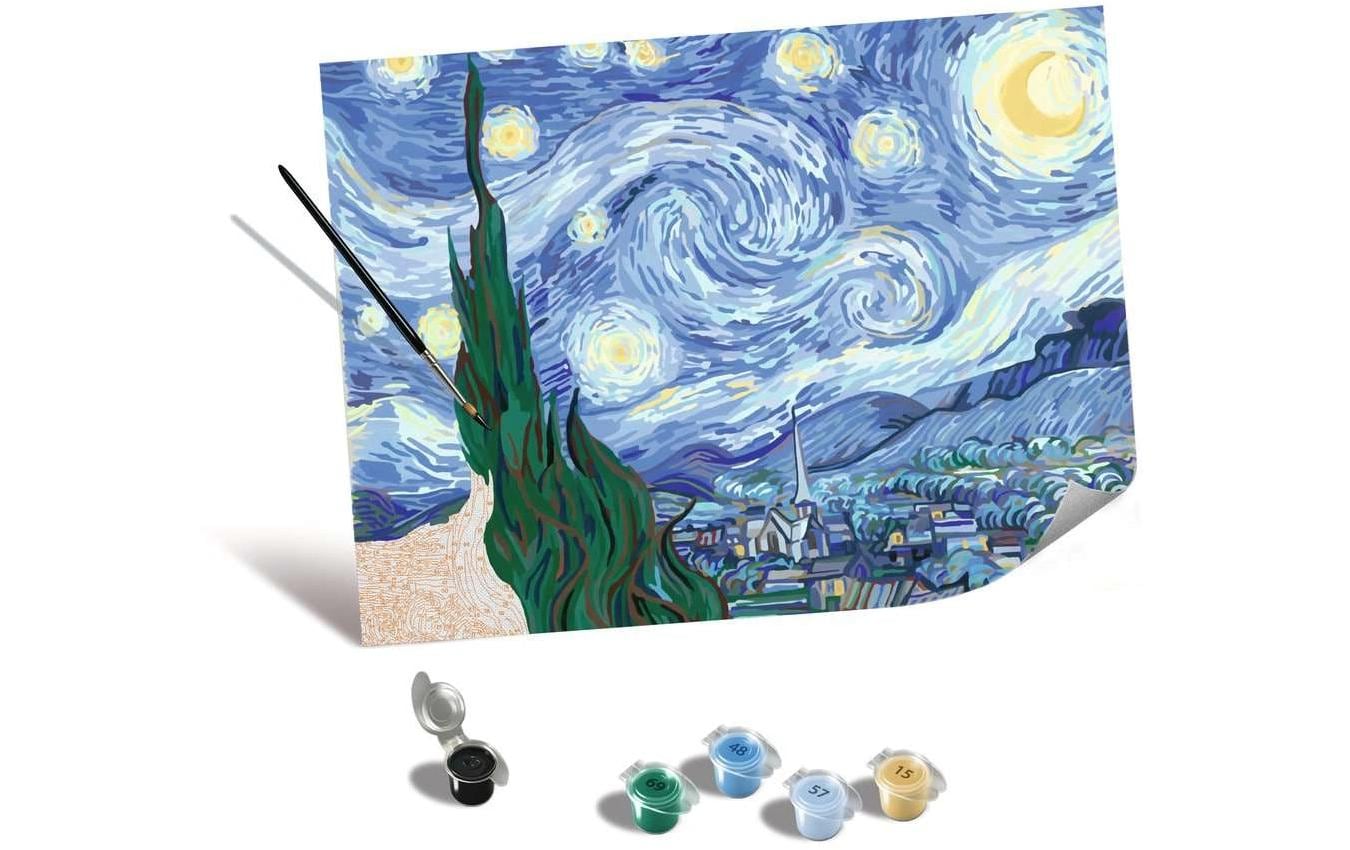 Ravensburger CreArt – Malen-nach-Zahlen-Set – Starry Night (Van Gogh) – ab 14 Jahren