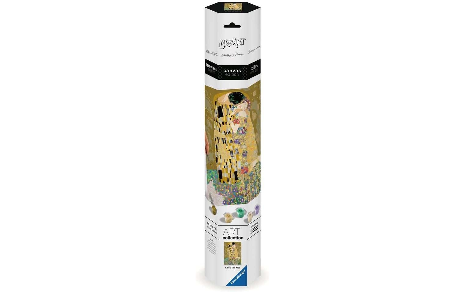 Ravensburger CreArt – Malen-nach-Zahlen-Set – The Kiss (Klimt) – ab 14 Jahren