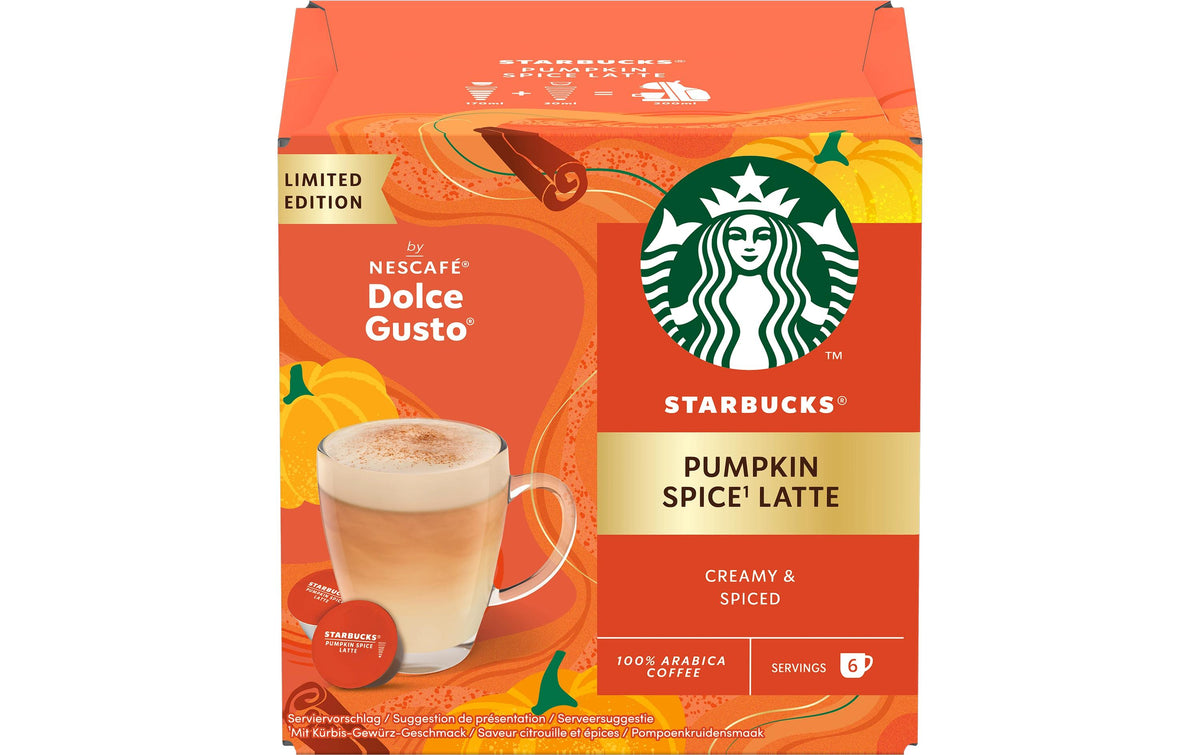 Starbucks Nescafé Dolce Gusto Pumpkin Latte – Kapseln für Dolce Gusto – 12 Kapseln