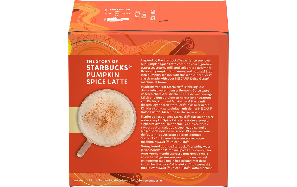Starbucks Nescafé Dolce Gusto Pumpkin Latte – Kapseln für Dolce Gusto – 12 Kapseln