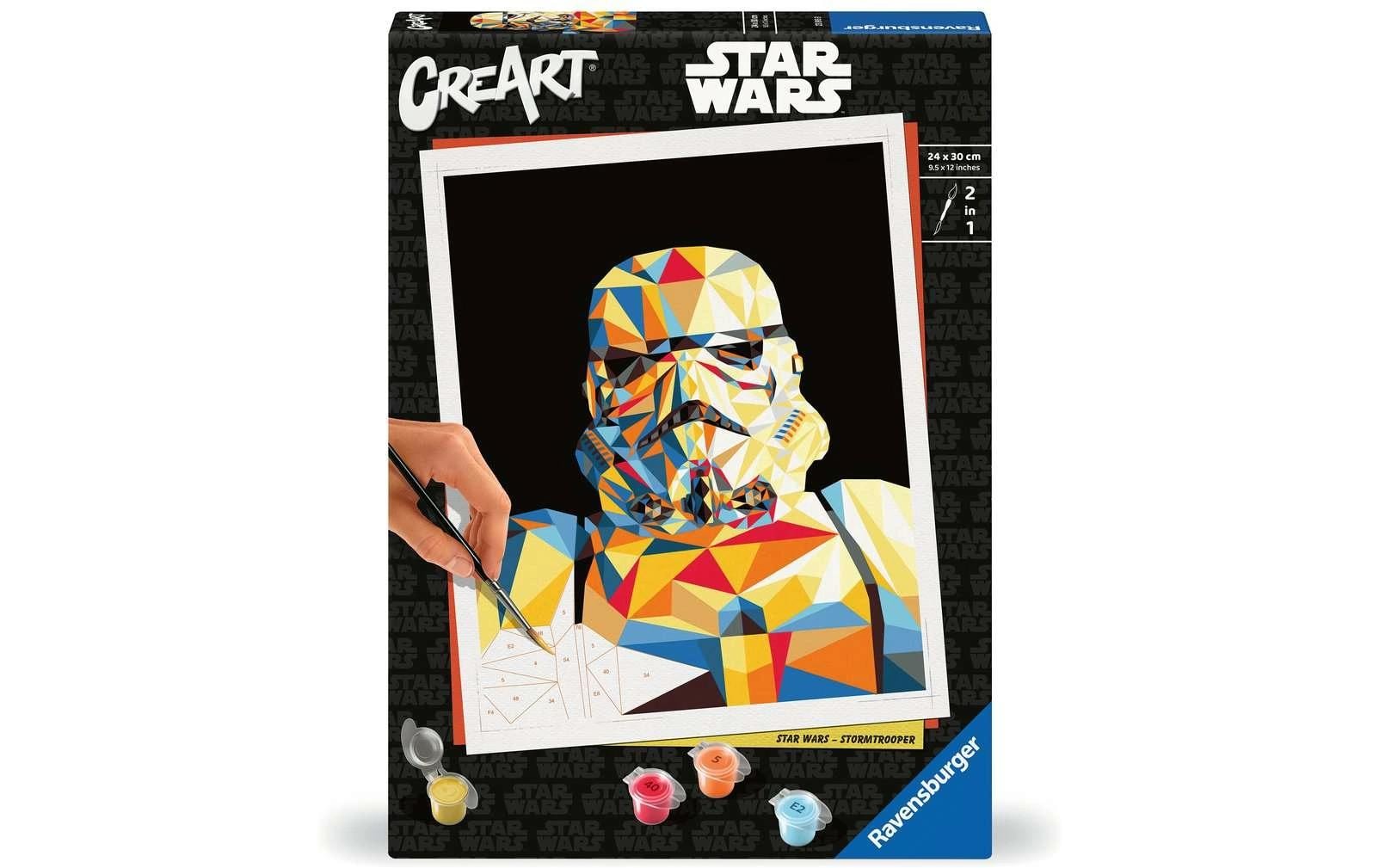 Ravensburger CreArt – Malen-nach-Zahlen-Set – Star Wars Stormtrooper – 30 × 24 cm – ab 12 Jahren