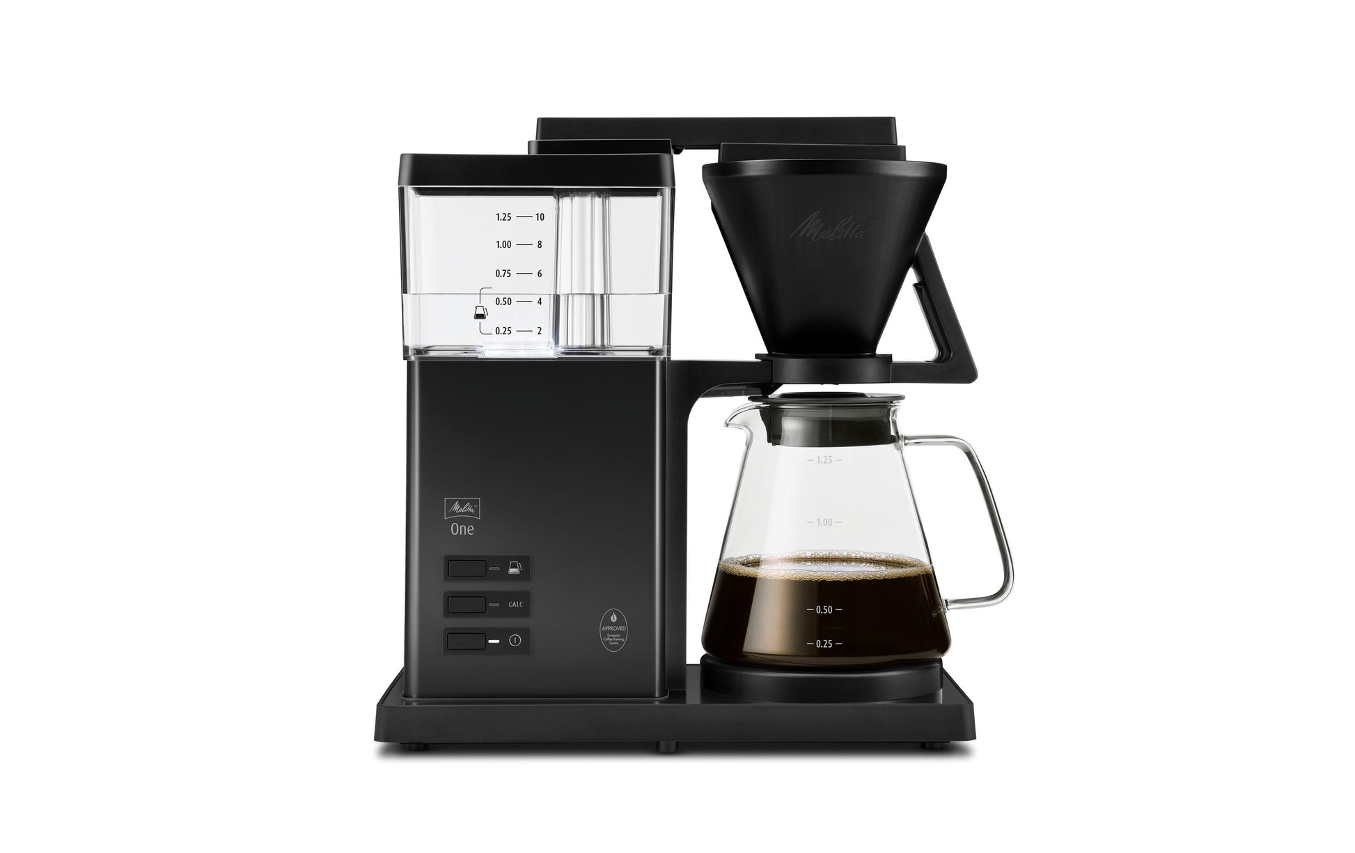 Melitta One Filterkaffeemaschine – 1,25 l, 12 Tassen, Schwarz