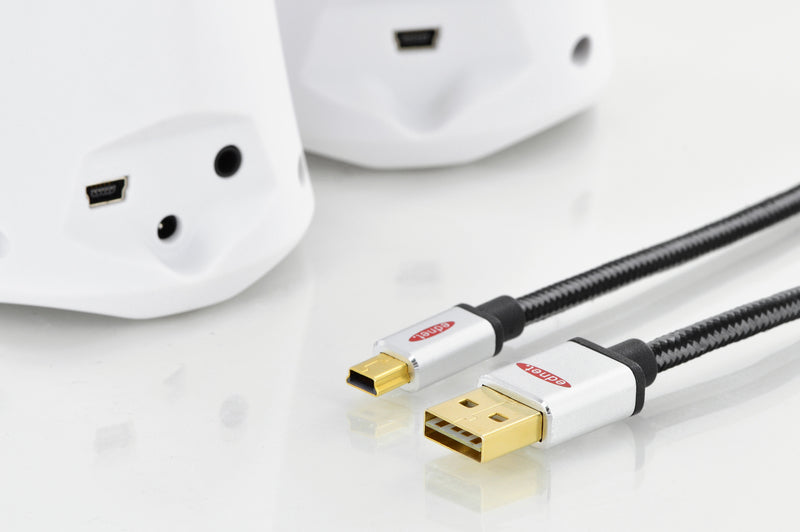 Ednet USB-Kabel, USB-A zu Mini-USB, 1,8 m, USB 2.0