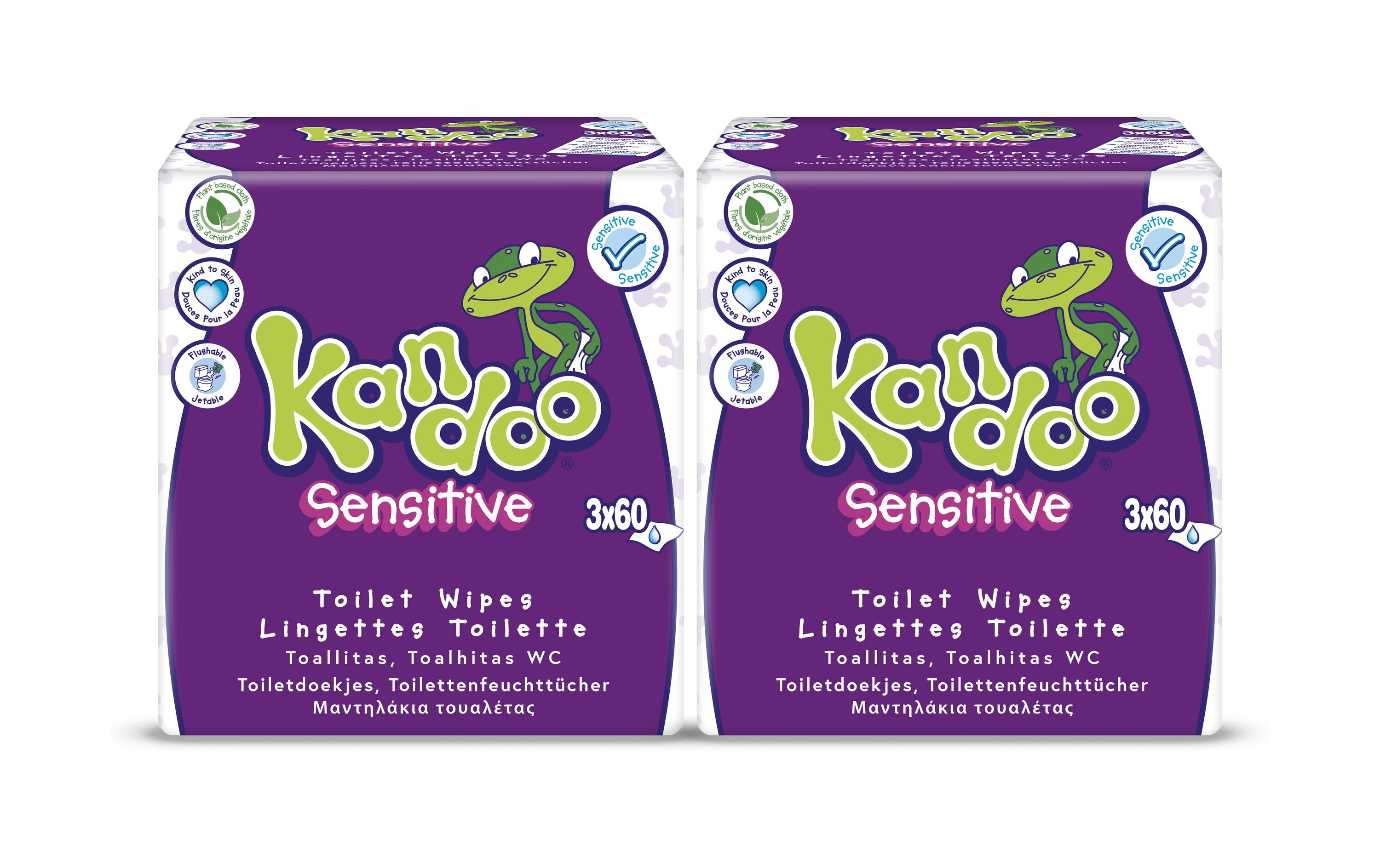 Kandoo Feuchttücher – Sensitive – 360 Stk