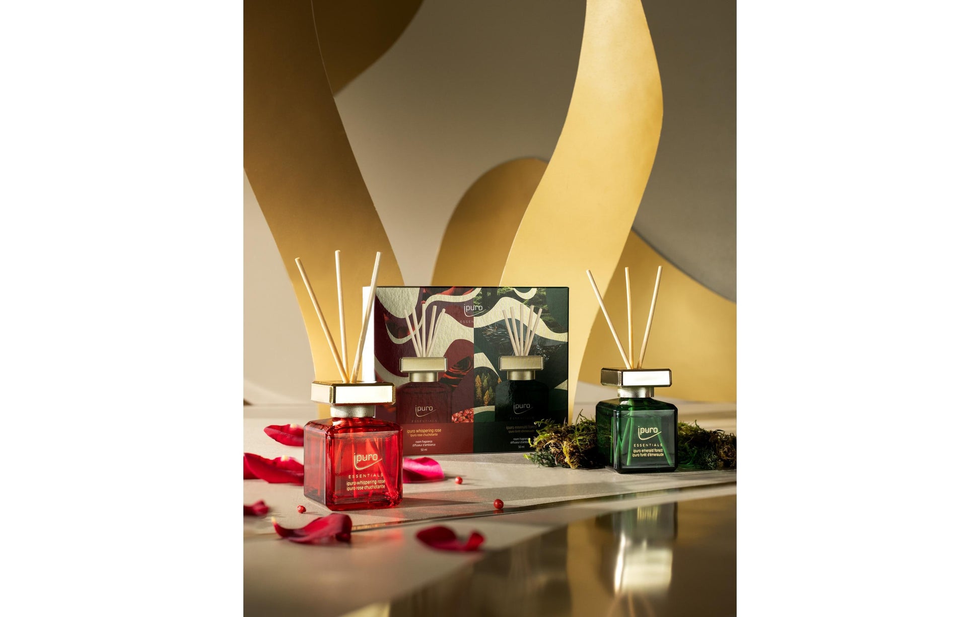 ipuro Rose & Emerald Forest – Geschenkset, 2 × 50 ml