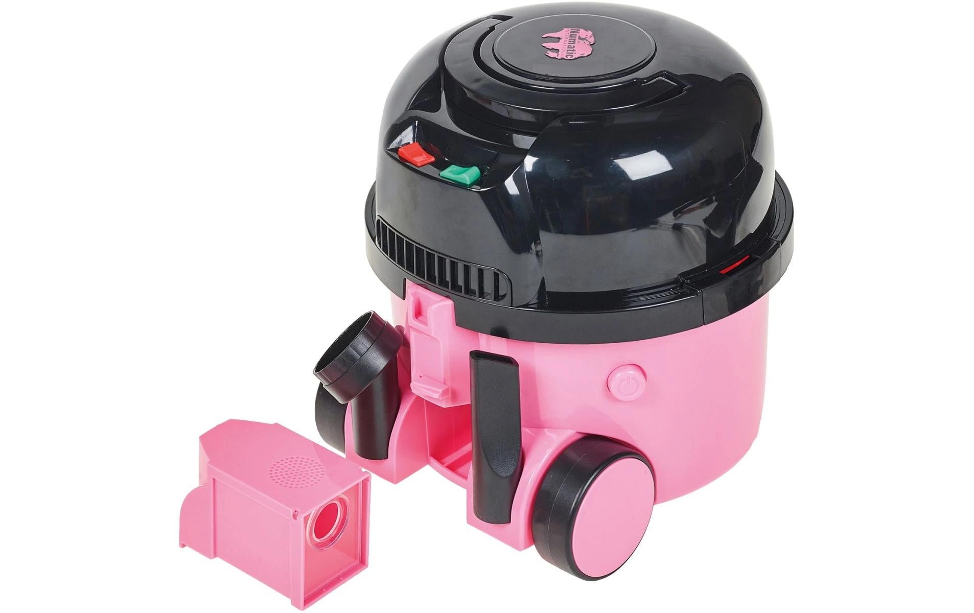 Casdon Hetty Staubsauger (Spielzeug) – batteriebetrieben, 4 × LR14 (C) – ab 3 Jahren – Kunststoff, Schwarz/Rosa