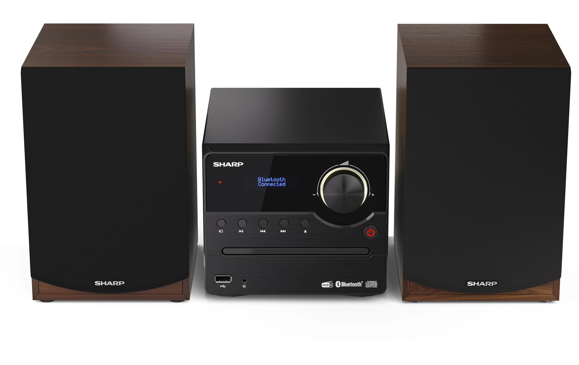 Sharp XL-B517D – Micro HiFi-Anlage, DAB+/FM, CD, Bluetooth, 45 W – Braun