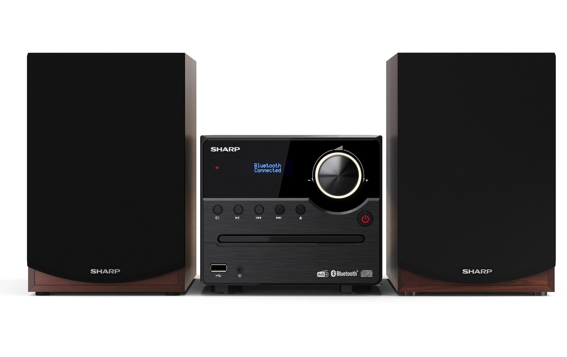Sharp XL-B517D – Micro HiFi-Anlage, DAB+/FM, CD, Bluetooth, 45 W – Braun