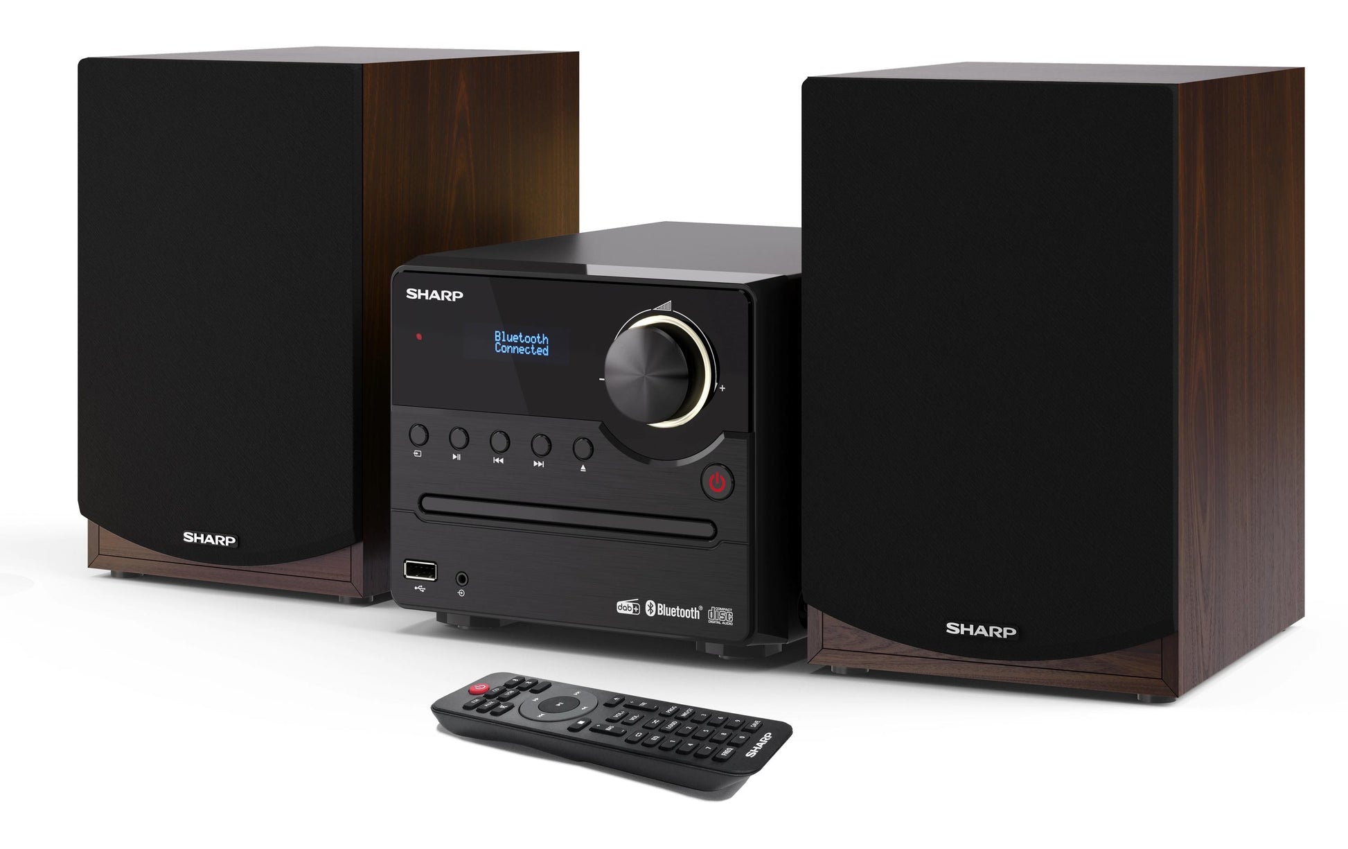 Sharp XL-B517D – Micro HiFi-Anlage, DAB+/FM, CD, Bluetooth, 45 W – Braun