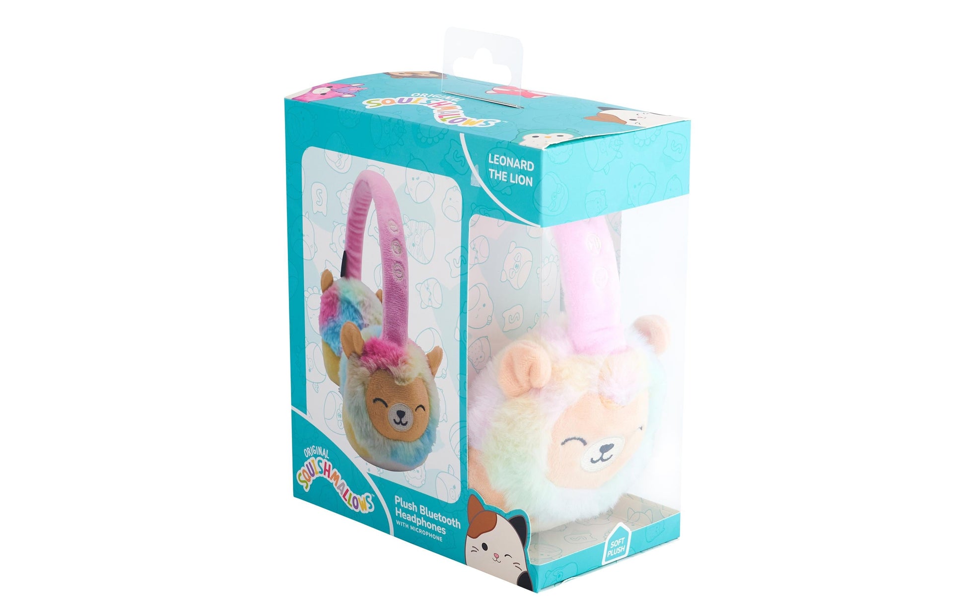 Squishmallows Leonard Kinderkopfhörer – BT, Mehrfarbig
