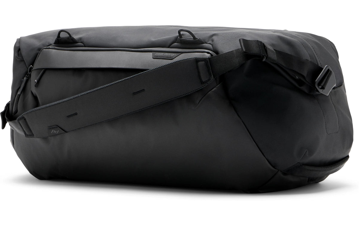 Peak Design Sporttasche Travel Duffel – 50 l, wasserfest, Nylon, schwarz, 60 × 23 × 36 cm