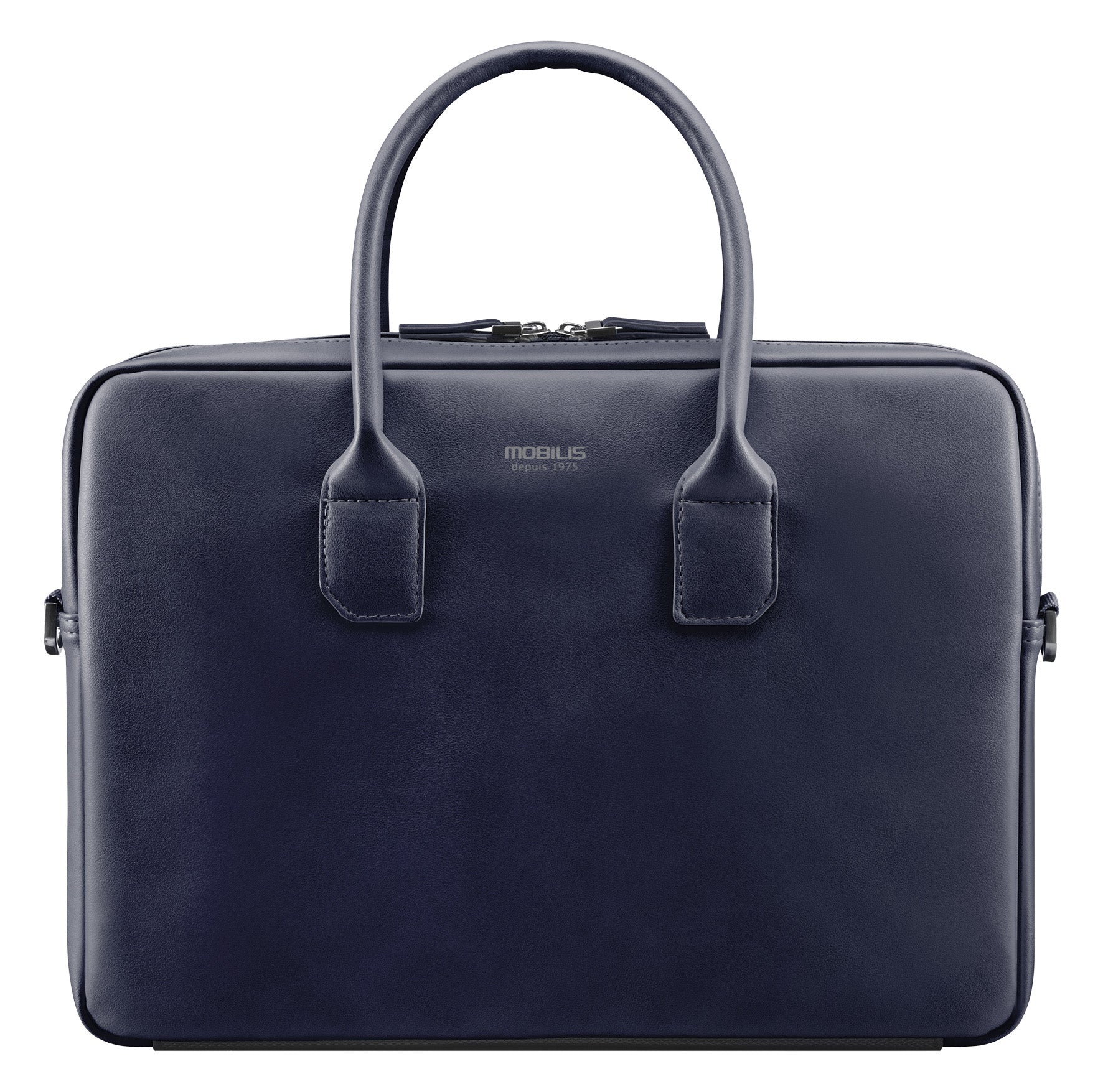 Mobilis Notebook-Tasche bis 14" – Baumwolle, Kunstleder – Blau