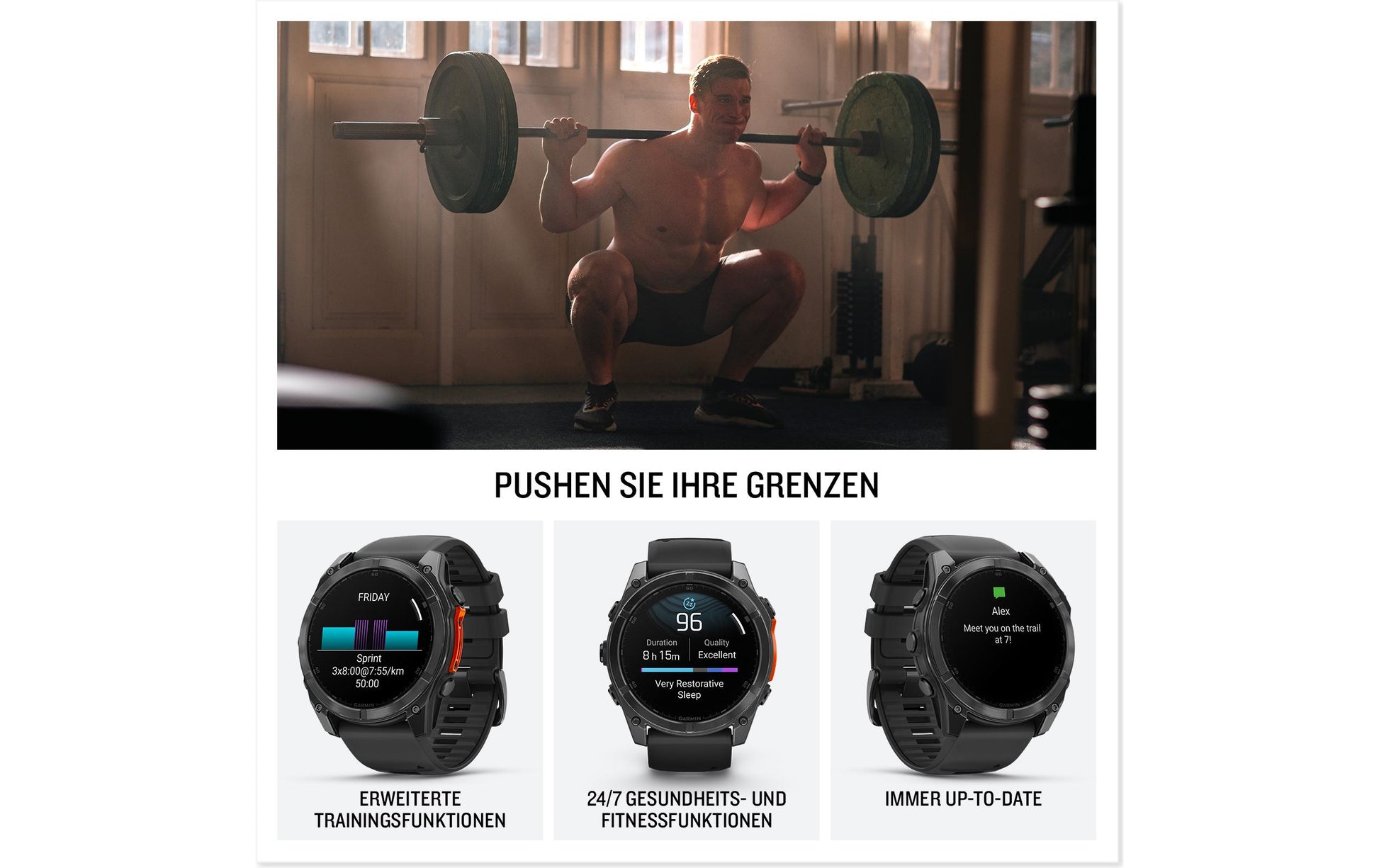 Garmin Fenix 8 AMOLED – GPS-Smartwatch – 51 mm, 1,4", WLAN, Corning Gorilla Glass, 100 m, Schwarz