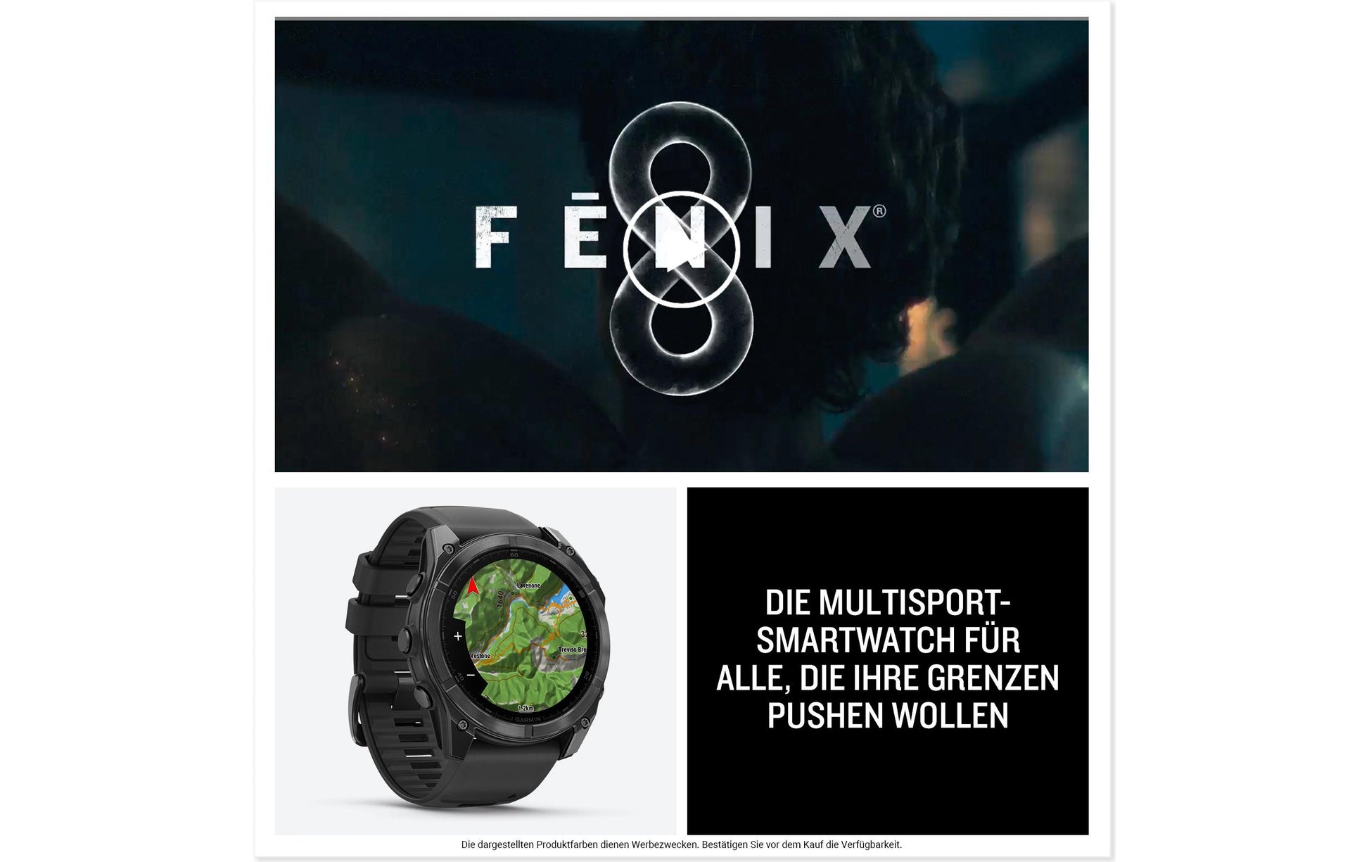 Garmin Fenix 8 AMOLED – GPS-Smartwatch – 51 mm, 1,4", WLAN, Corning Gorilla Glass, 100 m, Schwarz