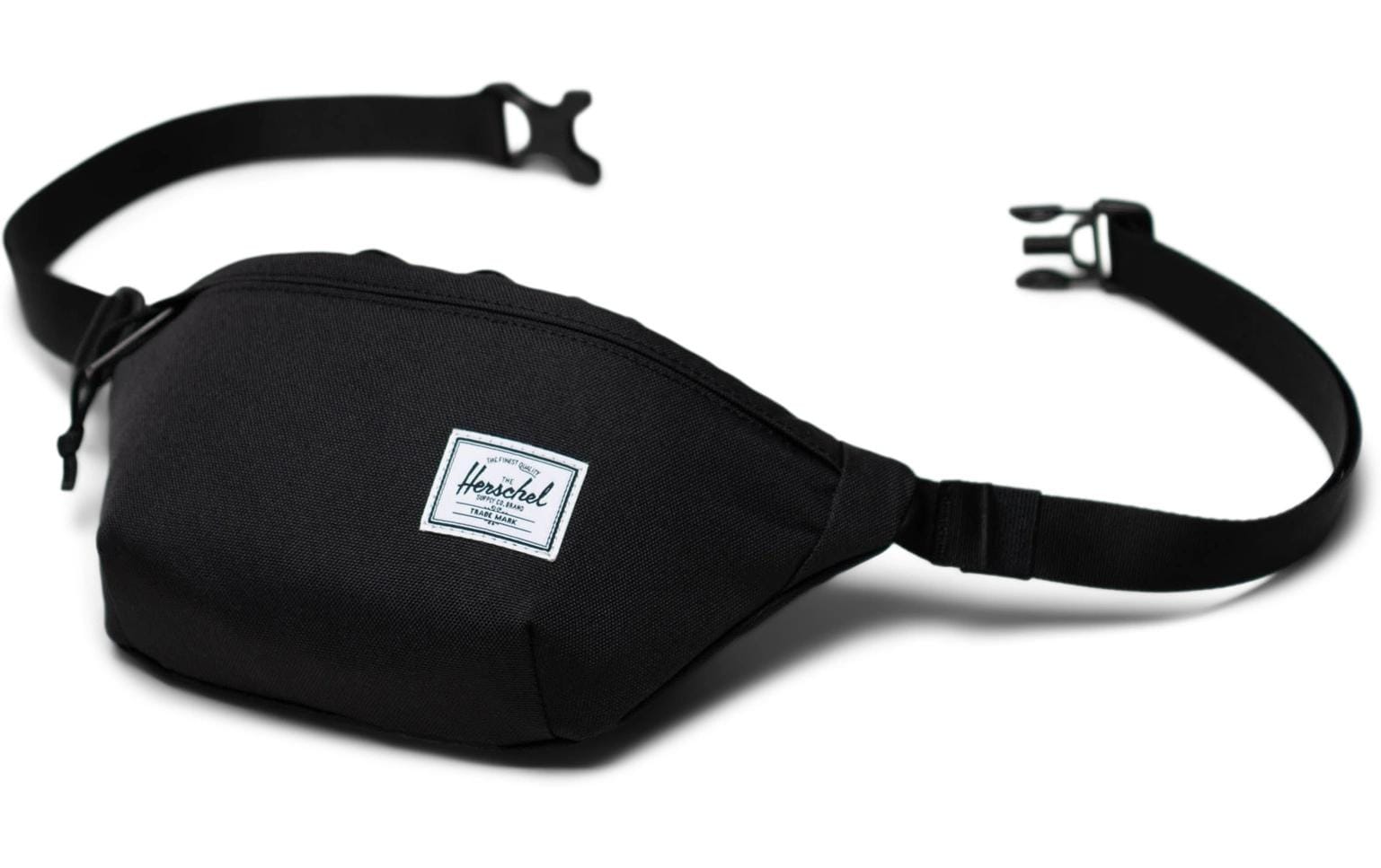 Herschel Classic Bauchtasche – Reissverschluss – 1 l – Schwarz Matt – Stoff