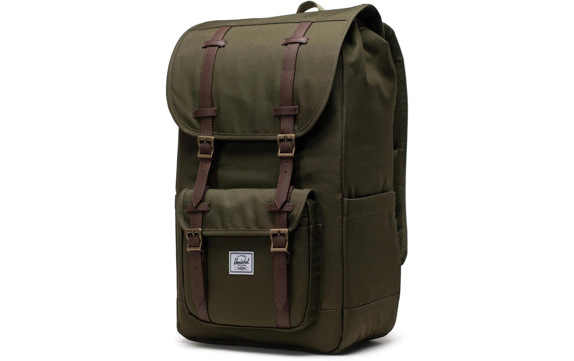Herschel Little America – Freizeit-Rucksack – 30 l, recyceltes Material, olivgrün
