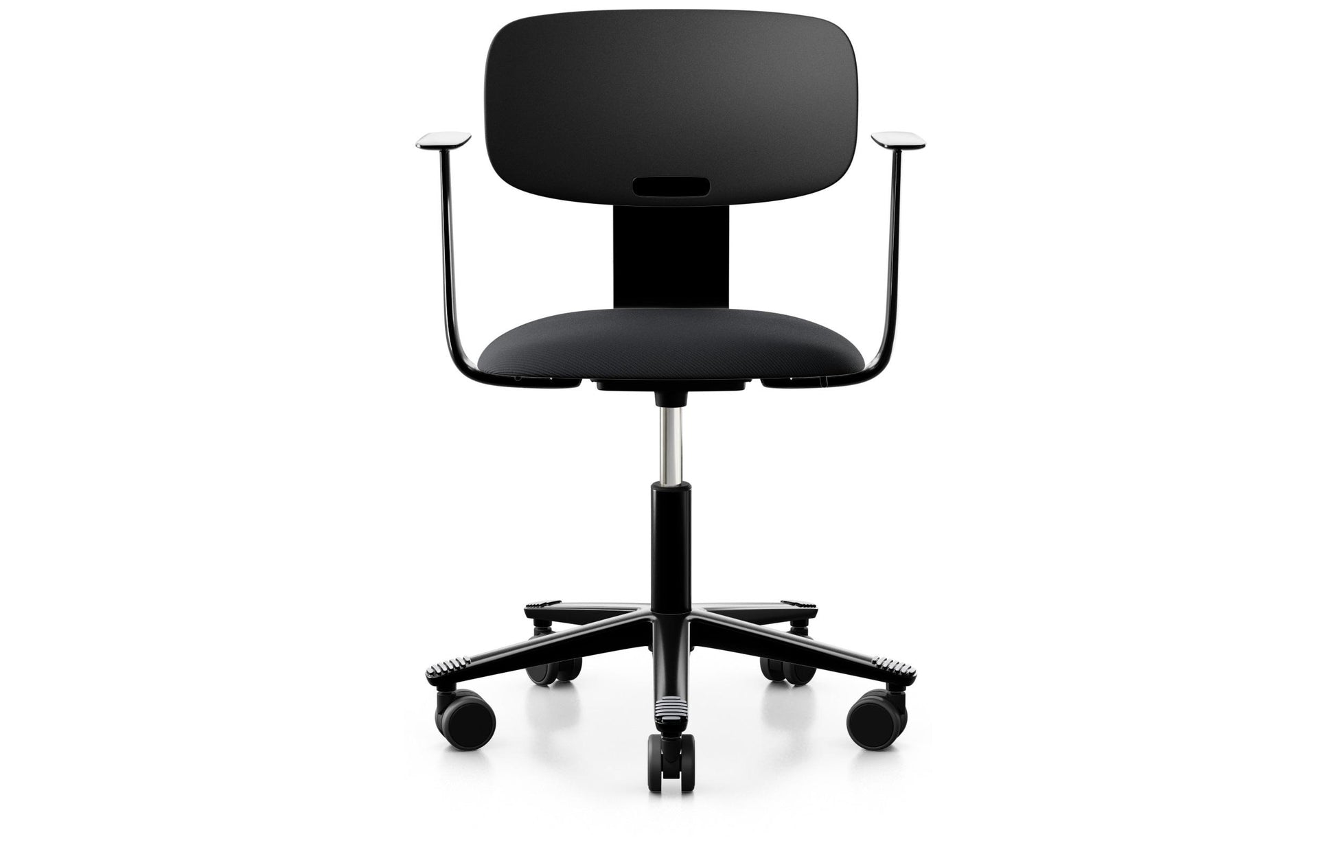 HÅG Bürostuhl Tion 2140 – Gesamthöhe 79,3 cm, Aluminium-Fuss, Schwarz