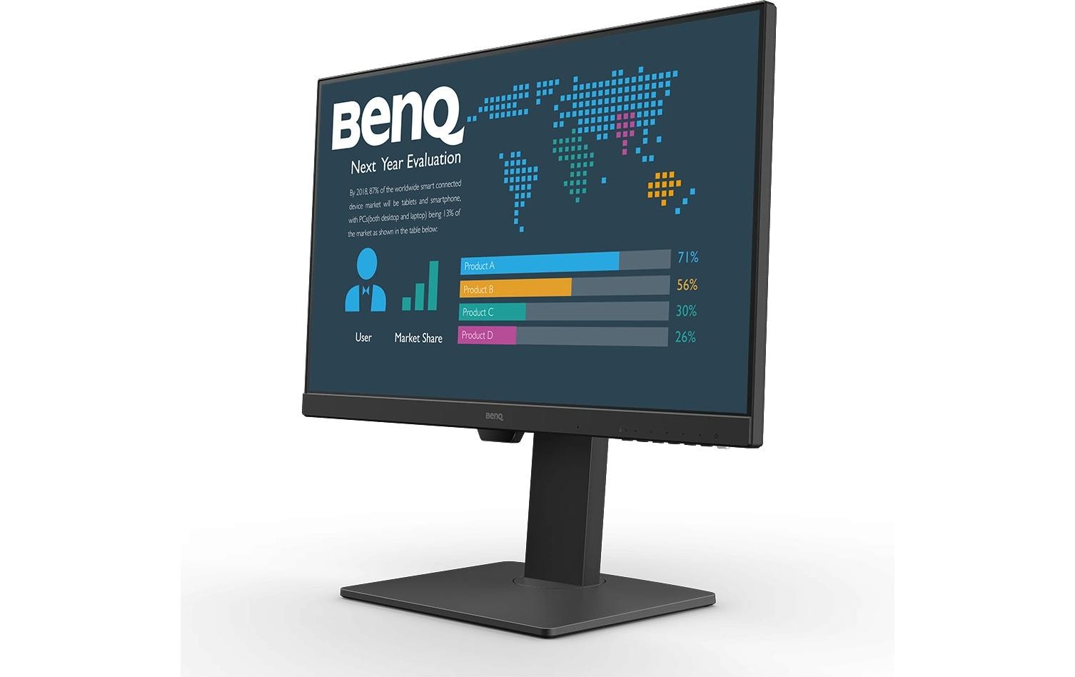 BenQ BL2486TC – 23,8", 1920 × 1080 (Full HD), IPS, 100 Hz, USB-C 65 W