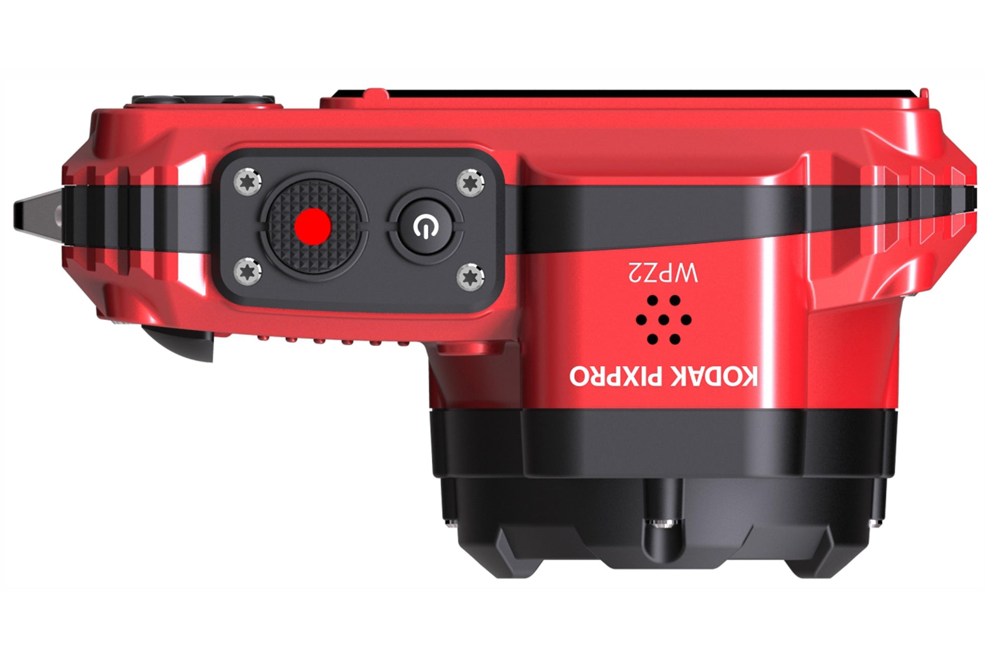 Kodak WPZ2 – Outdoor-Kompaktkamera, 16,4 MP 1/2,3", 1080p, 4× optischer Zoom, Rot