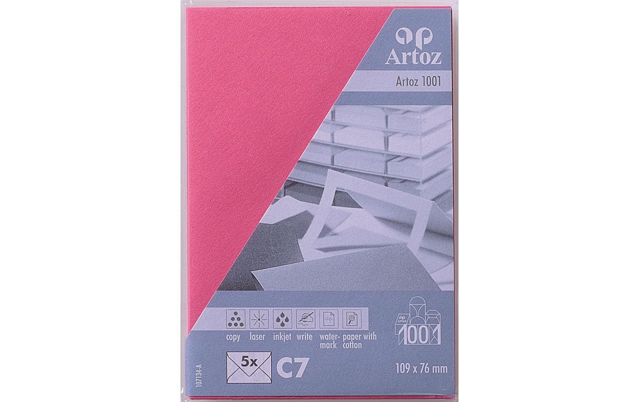 Artoz Couvert C7, ohne Fenster, selbstklebend, fuchsia, 100 g/m² – 5 Stk.