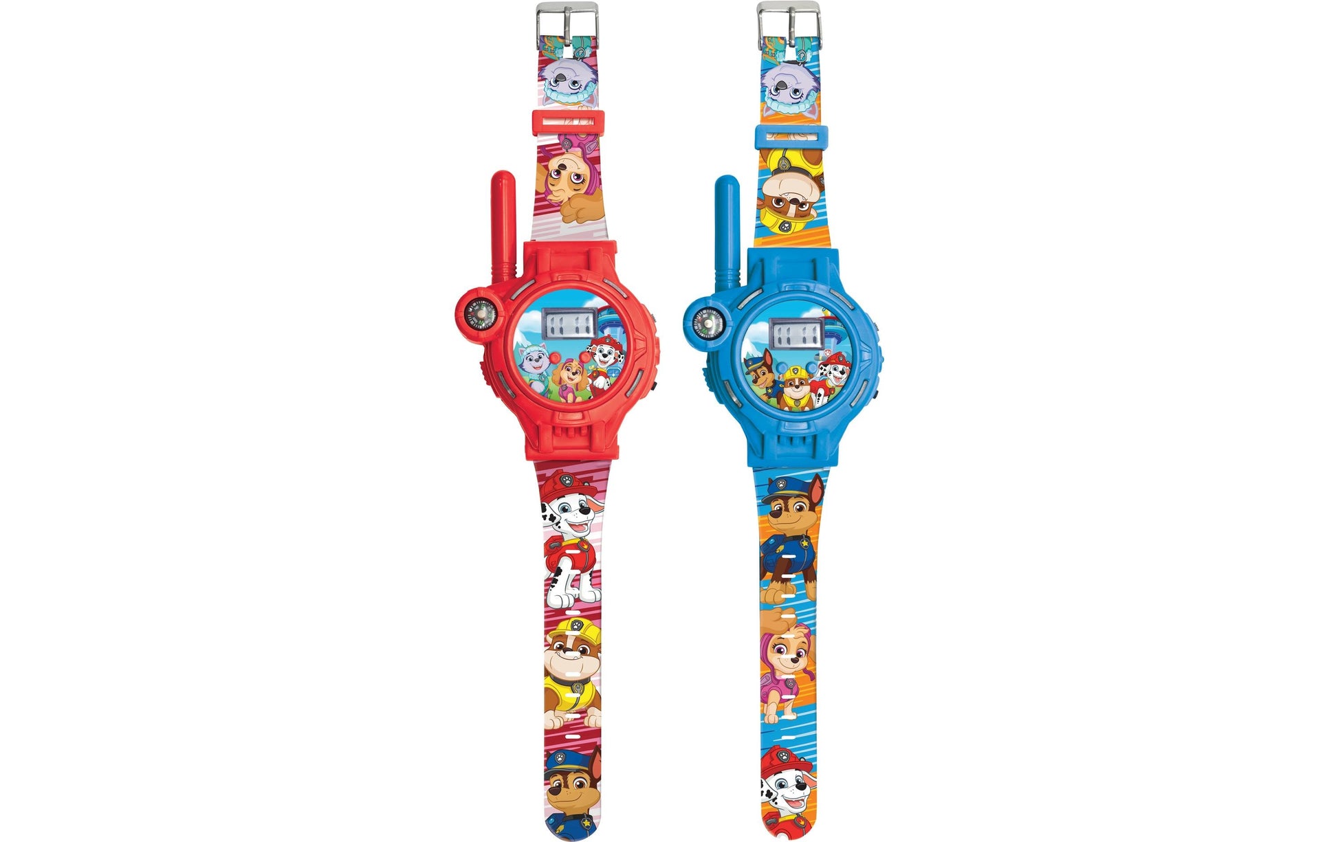 Lexibook Paw Patrol DMWTW1PA – Kinderuhr mit Walkie-Talkie, Reichweite bis 200 m, USB-C, Blau/Rot