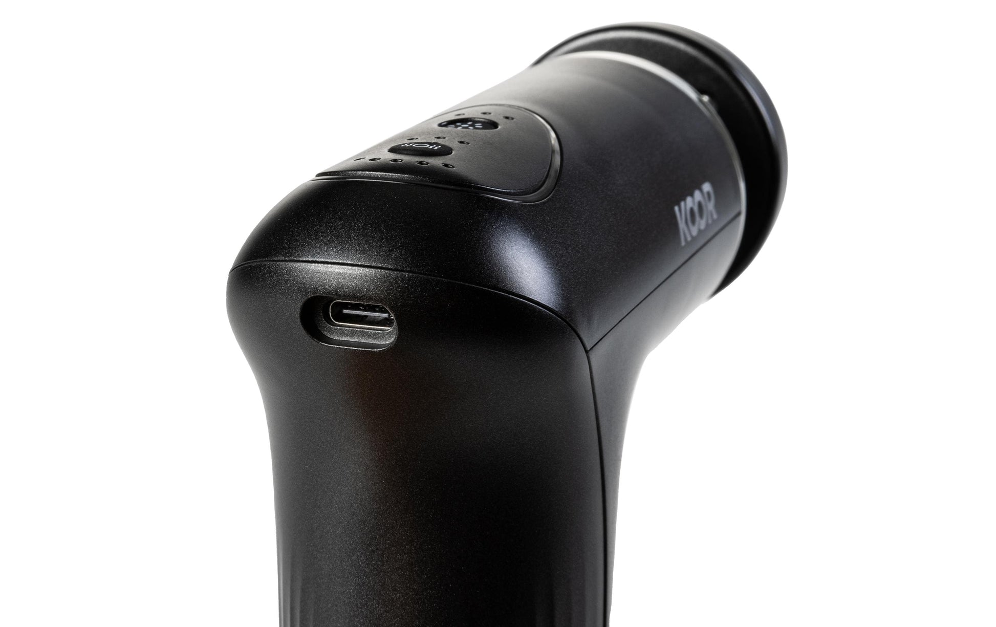 KOOR Massagepistole Thermal Mini – Perkussionsmassage, mit Wärmefunktion – 3 Stufen, Akku (USB) – Schwarz