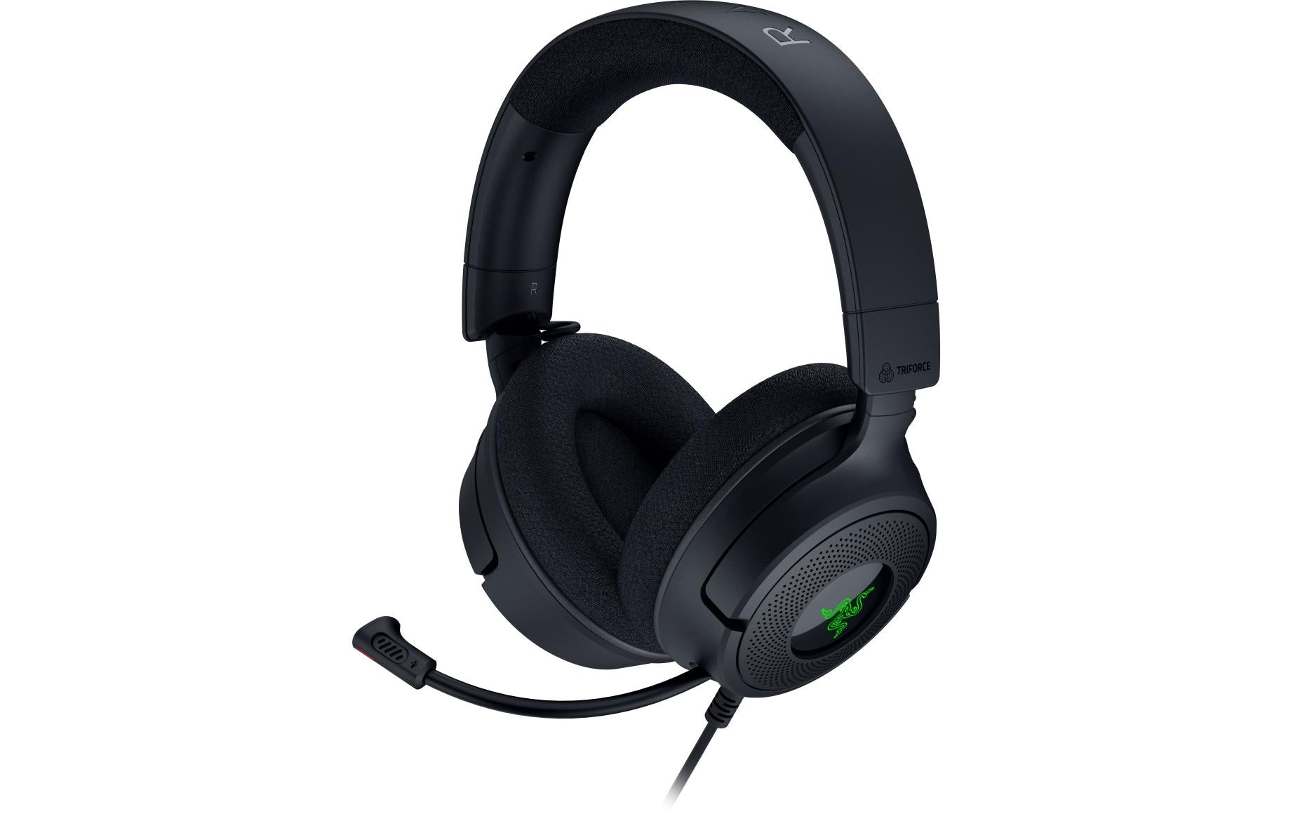 Razer Kraken V4 X Gaming-Headset – On-Ear, Stereo, Kabelgebunden, USB-C/USB-A, für PC, PS4, Schwarz