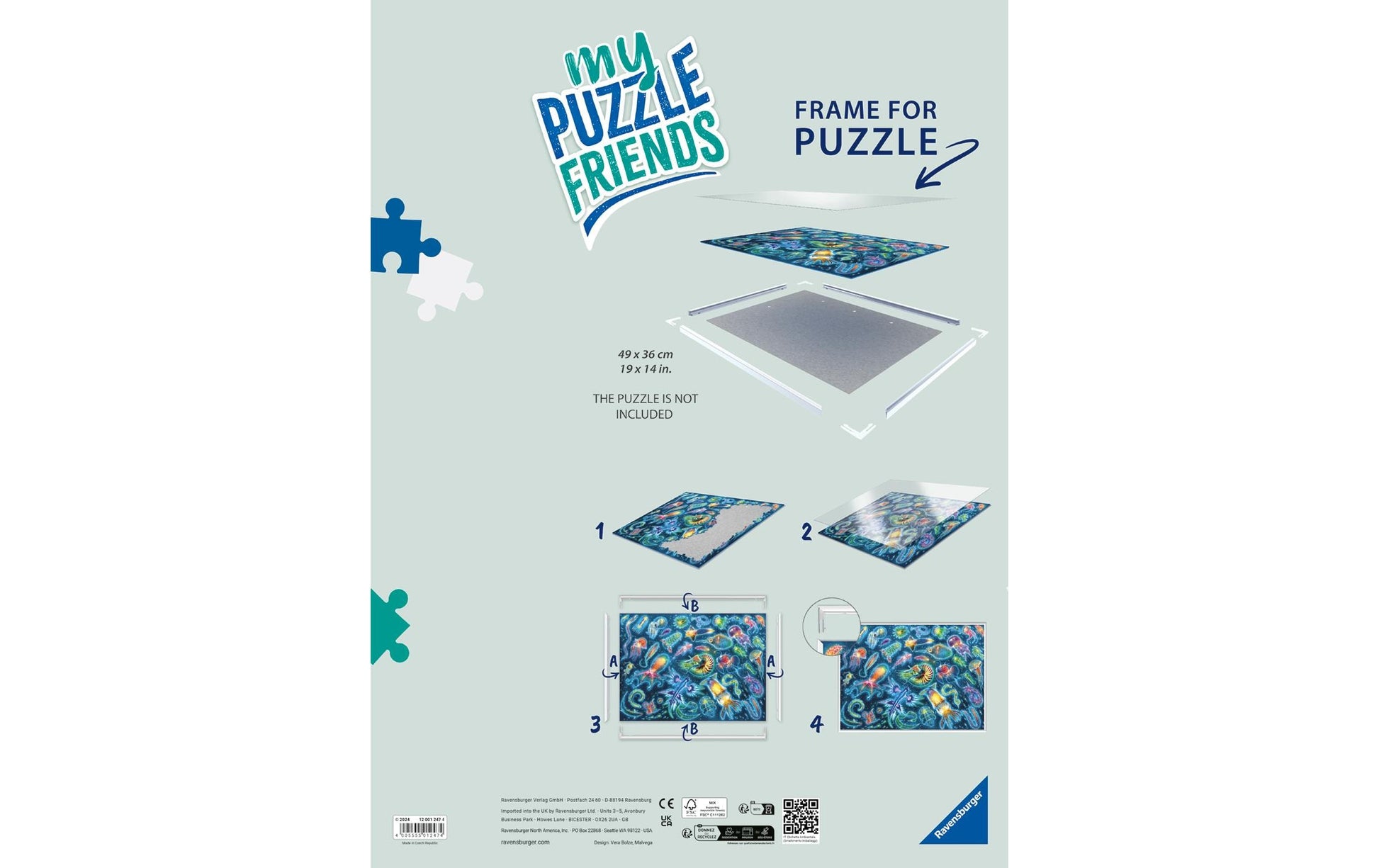Ravensburger Puzzle-Rahmen – für 500 Teile – Weiss