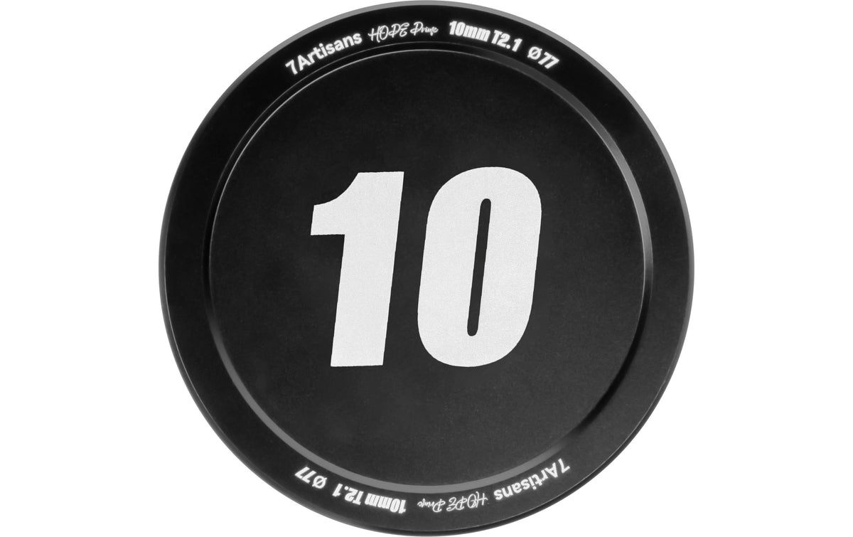 7Artisans 10T21B-M Kinoobjektiv – 10 mm T2.1, Super35, manuell – für Micro Four Thirds (MFT) – 77 mm Filter