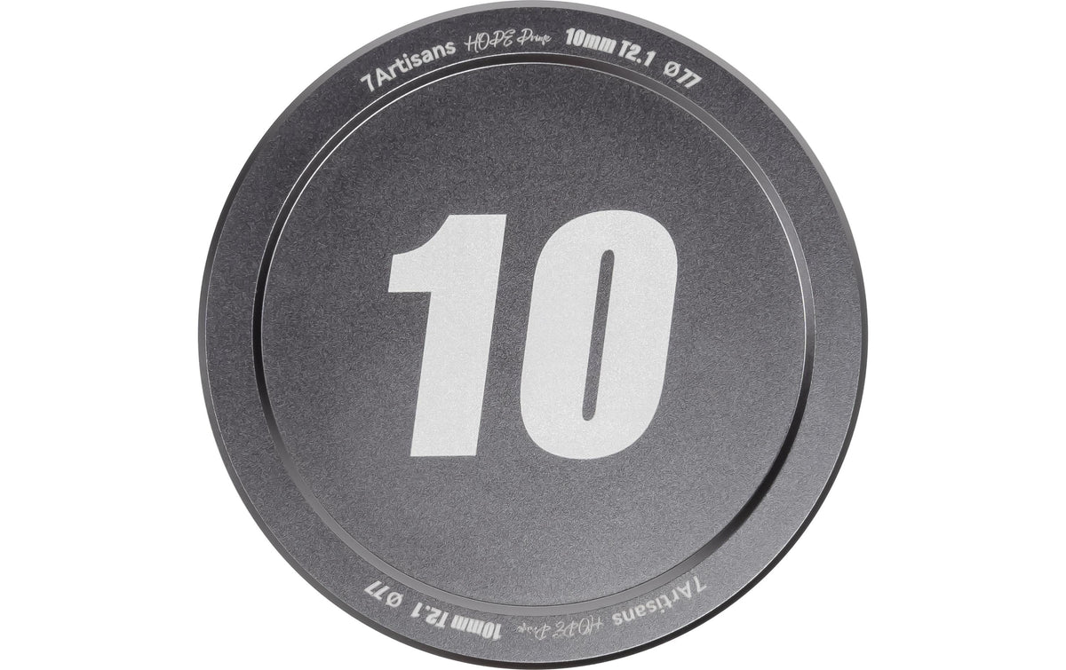 7Artisans 10T21TG-R 10 mm T2.1 Kinoobjektiv – für Canon RF – 77 mm Filter