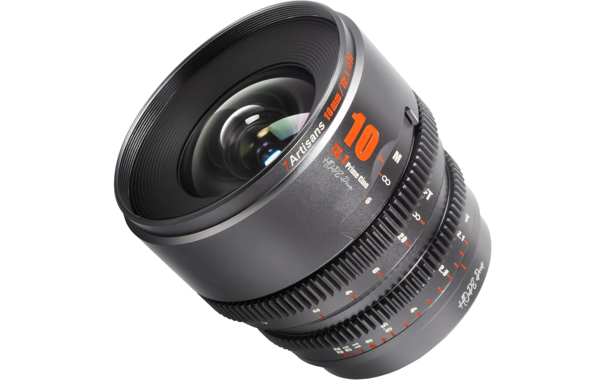 7Artisans 10T21TG-X Fujifilm X-Mount Kinoobjektiv – 10 mm T2,1 – für Fujifilm