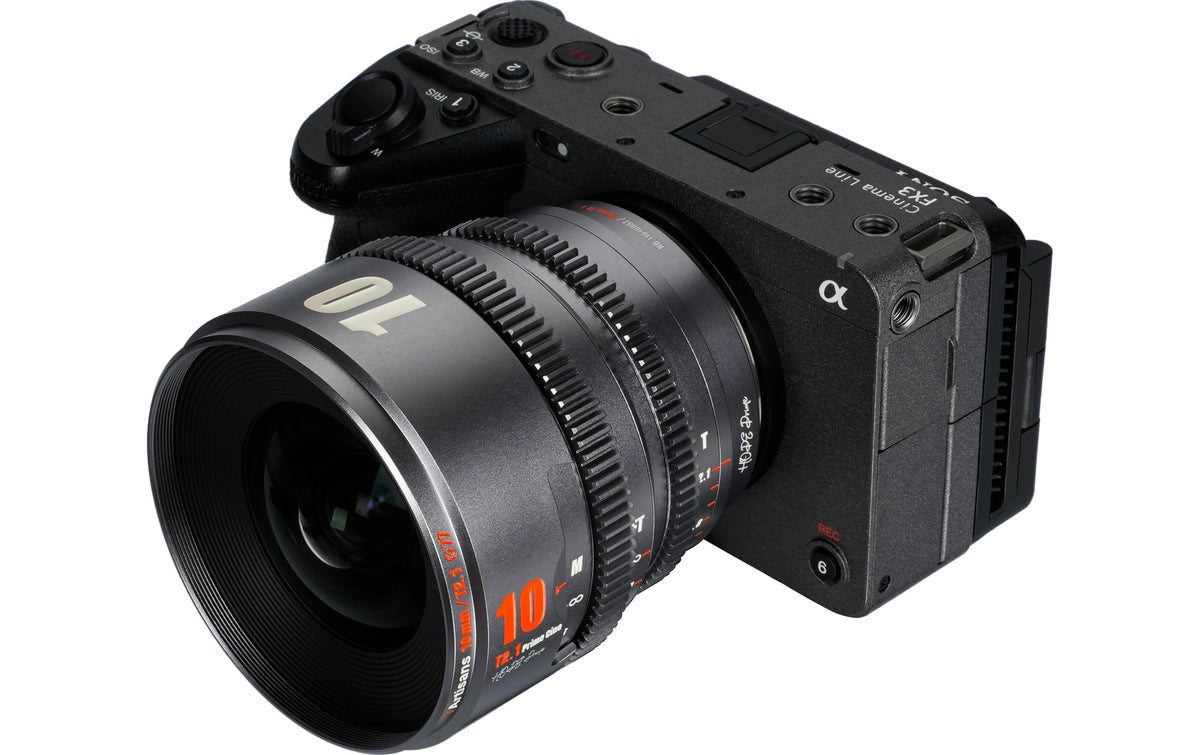 7Artisans 10T21TG-E Kinoobjektiv – 10 mm T2,1, Super35, manuell, 77 mm Filter – für Sony E-Mount