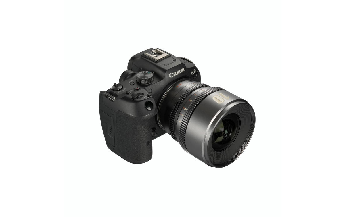 7Artisans 10T21TG-R 10 mm T2.1 Kinoobjektiv – für Canon RF – 77 mm Filter