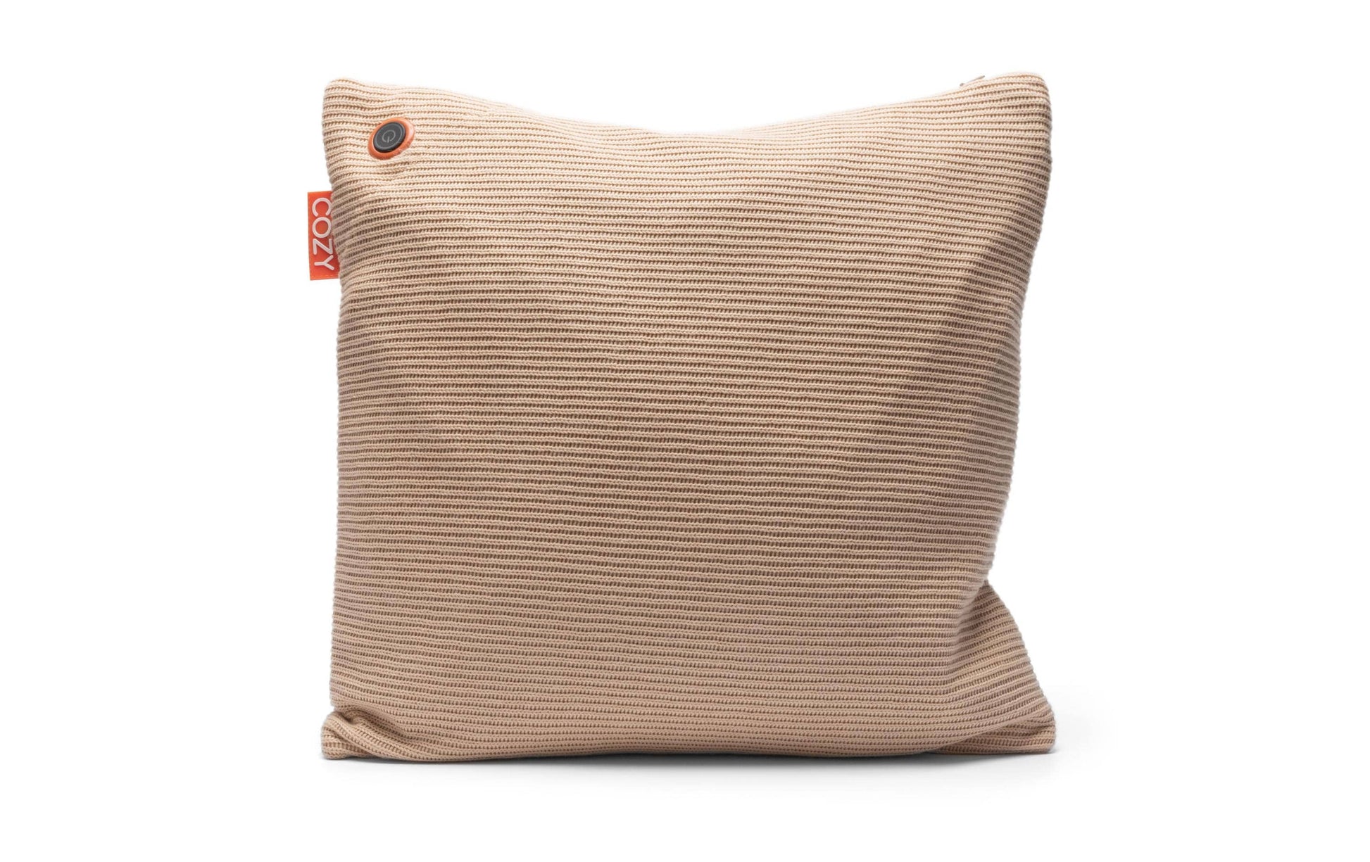 Bodi-Tek Una Heizkissen – 45 × 45 cm, Strickbezug, mit Powerbank 10'000 mAh, 3 Heizstufen, Beige