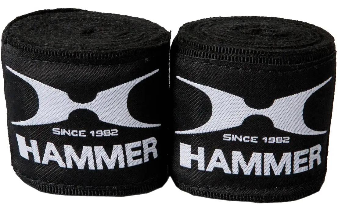 Hammer Elastische Binde – Länge 3,5 m, Schwarz, Baumwolle