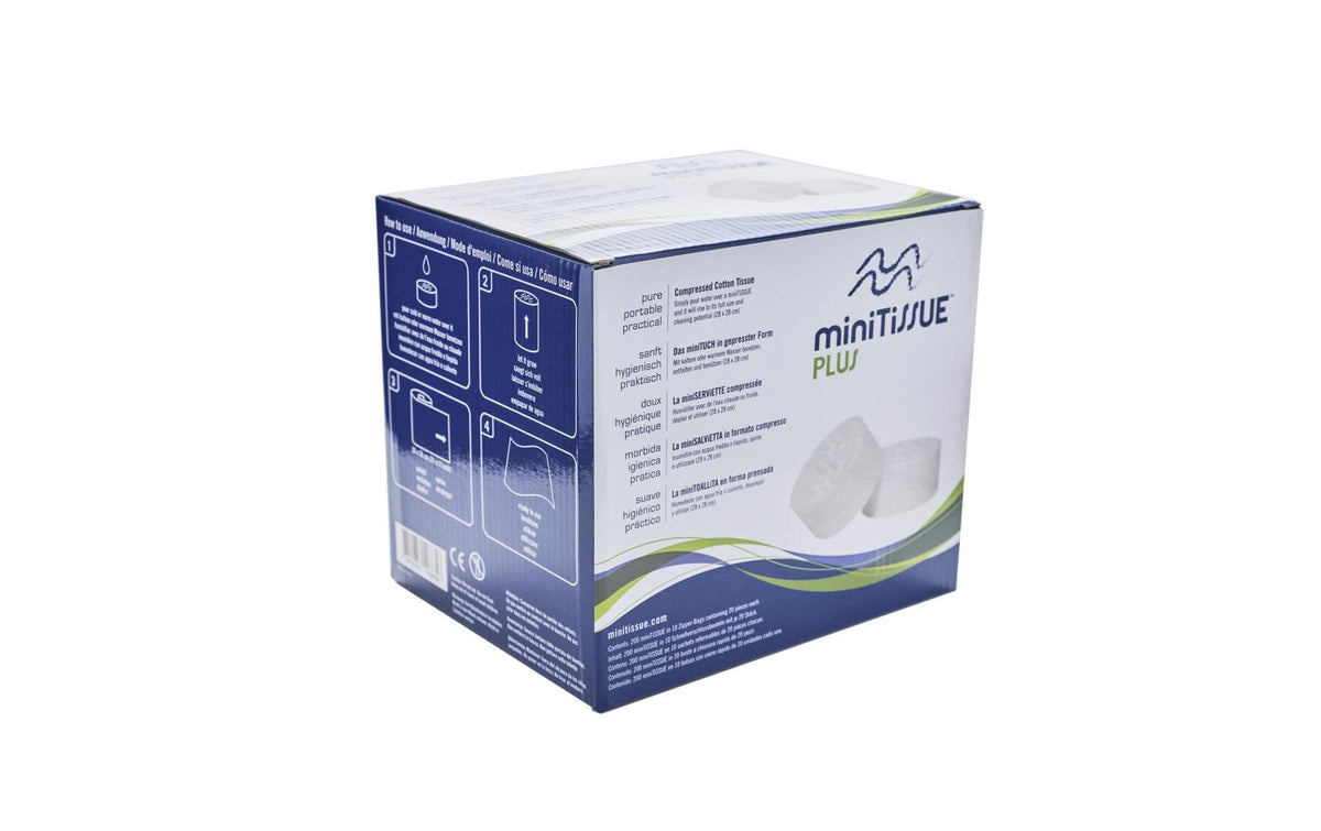 Minitissue BoxBC200 Plus Kosmetiktücher – 1-lagig – 10 Boxen à 20 Tücher