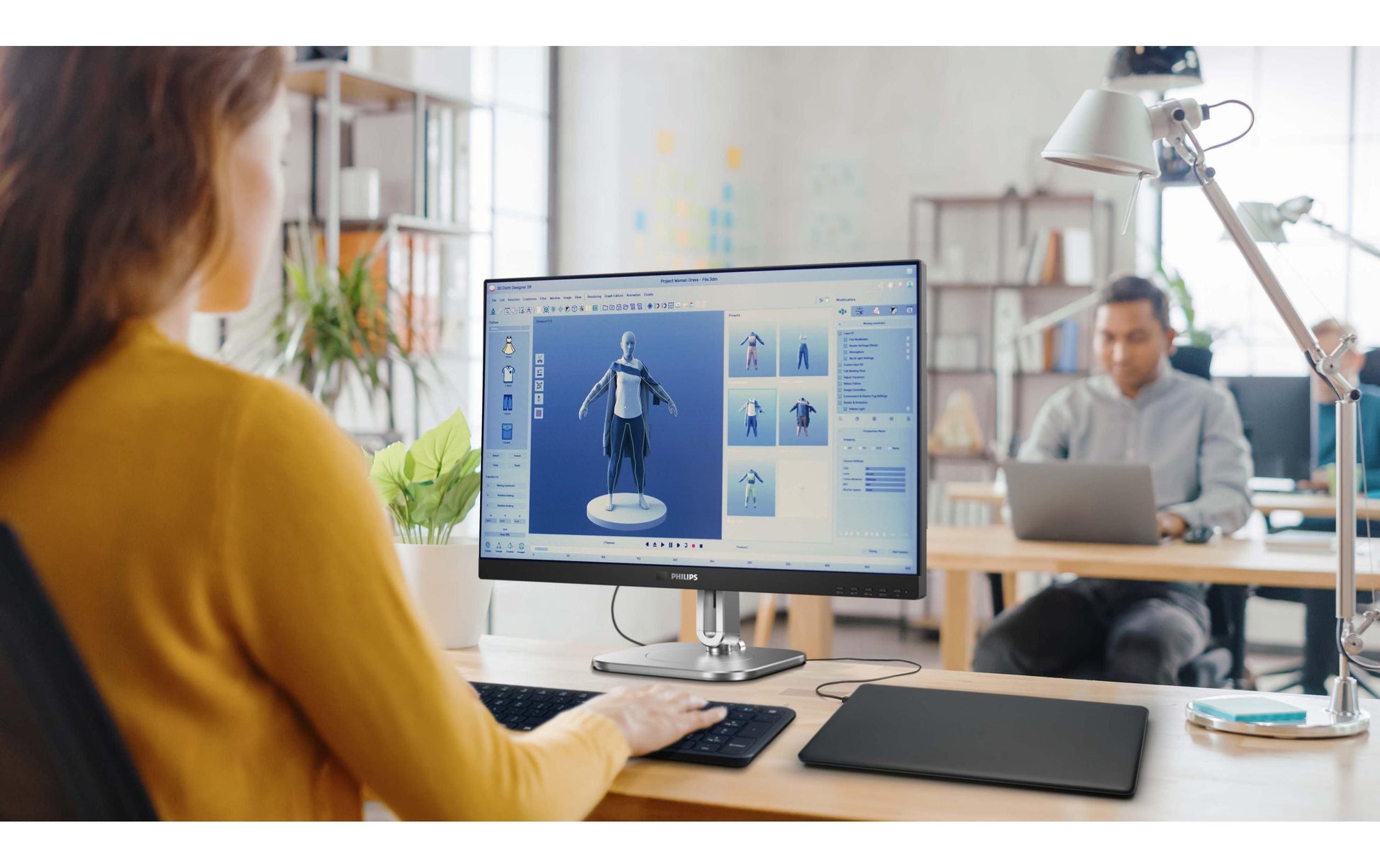Philips 27B2U4601/00 – Monitor, 27", IPS, 120 Hz, USB-C (PD 100W), Pivot, Lautsprecher, Dunkelgrau