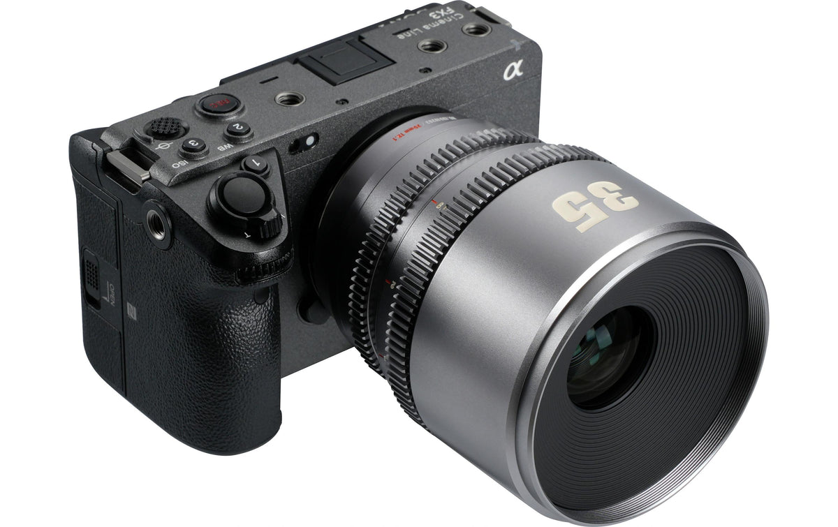 7Artisans 35T21TG-E Cine-Objektiv – Sony E-Mount – 35 mm T2.1 – Super35, 10/8 Elemente, 77 mm Filter