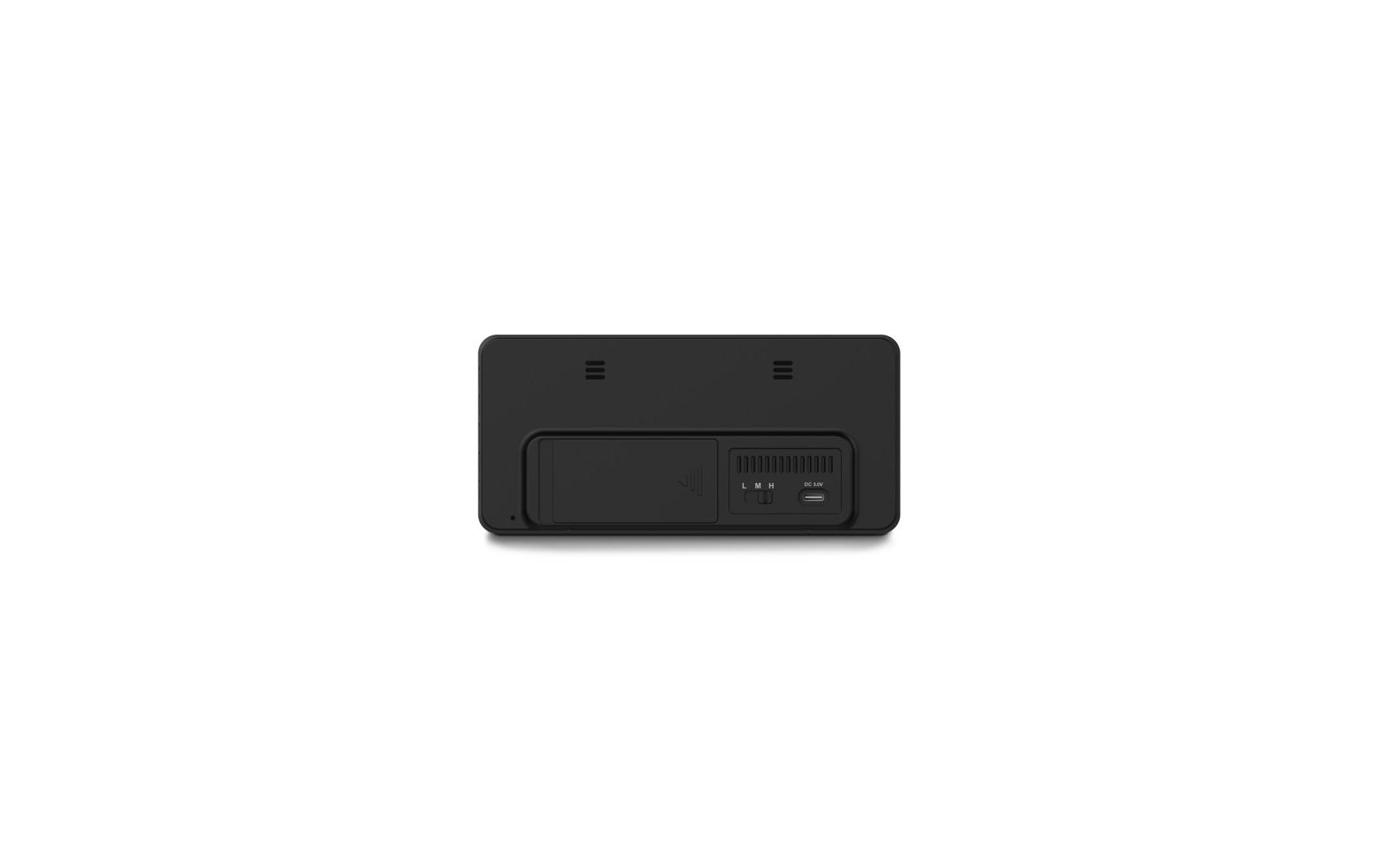Hama Wecker Bali – Funk – Digital – 18 × 8,5 × 3,6 cm, Schwarz, Kunststoff, Schlummerfunktion, Thermometer